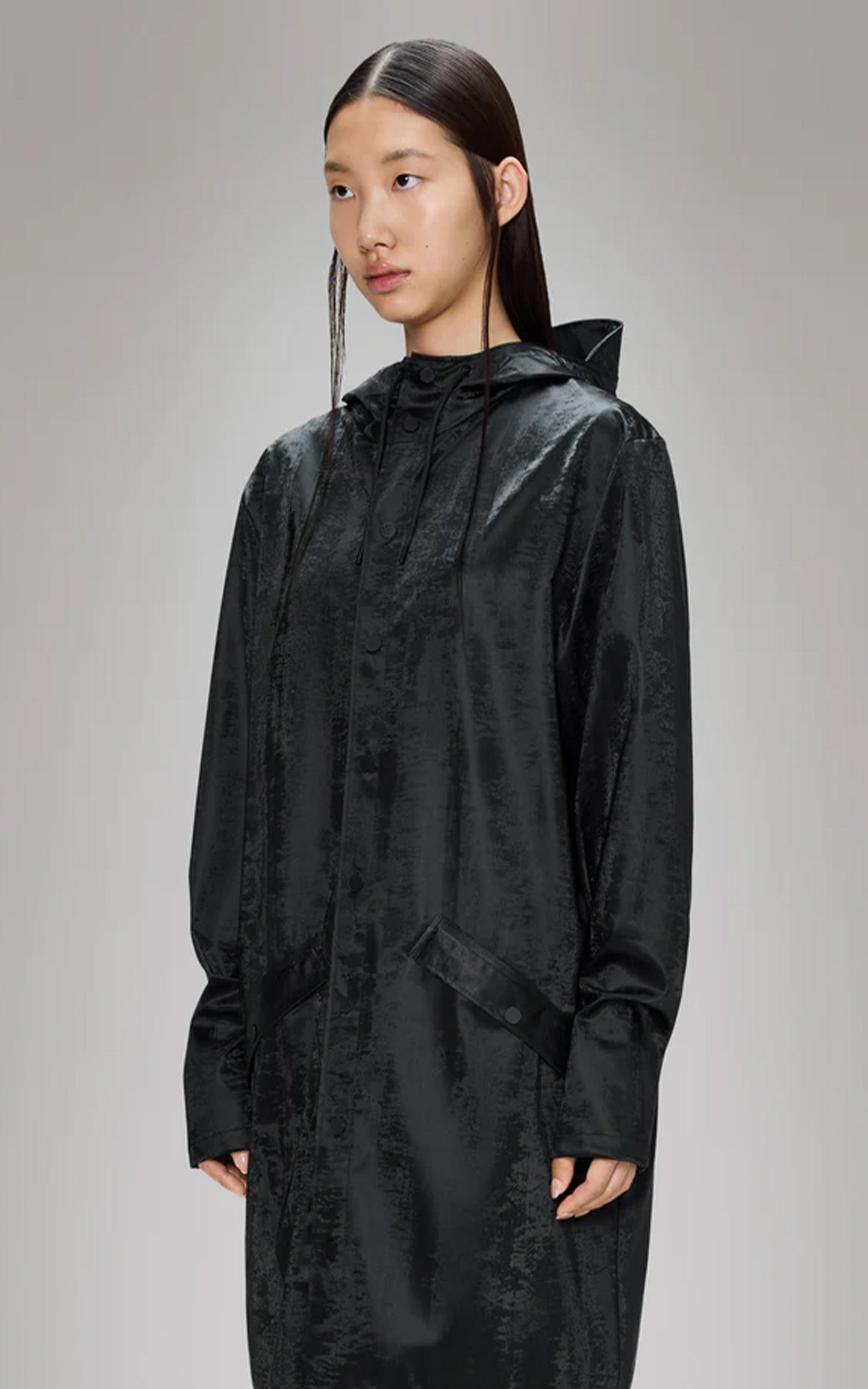 Imperméable Jacket 12020 mixte noir brillant 2