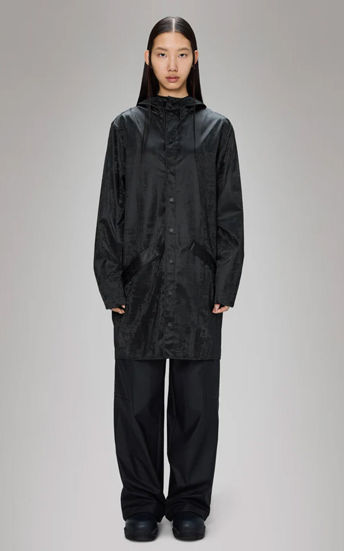 Imperméable Jacket 12020 mixte noir brillant