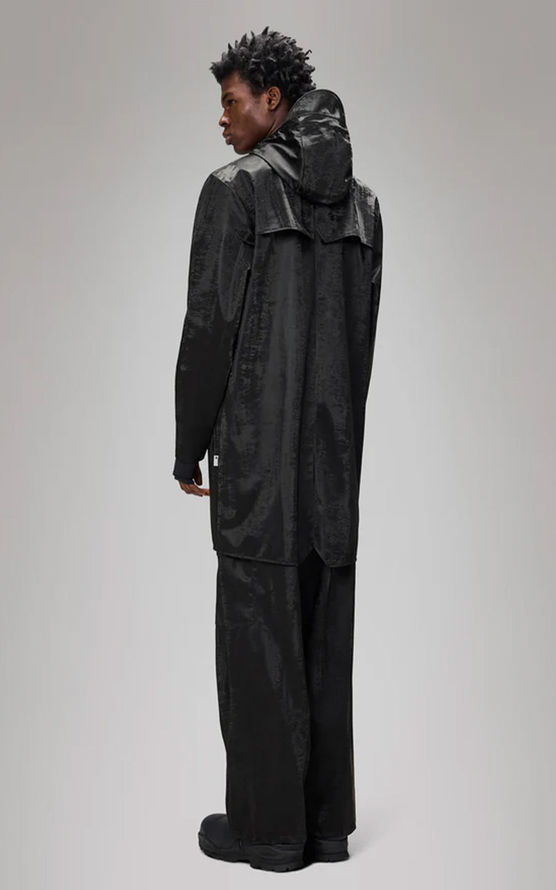 Imperméable Jacket 12020 mixte noir brillant