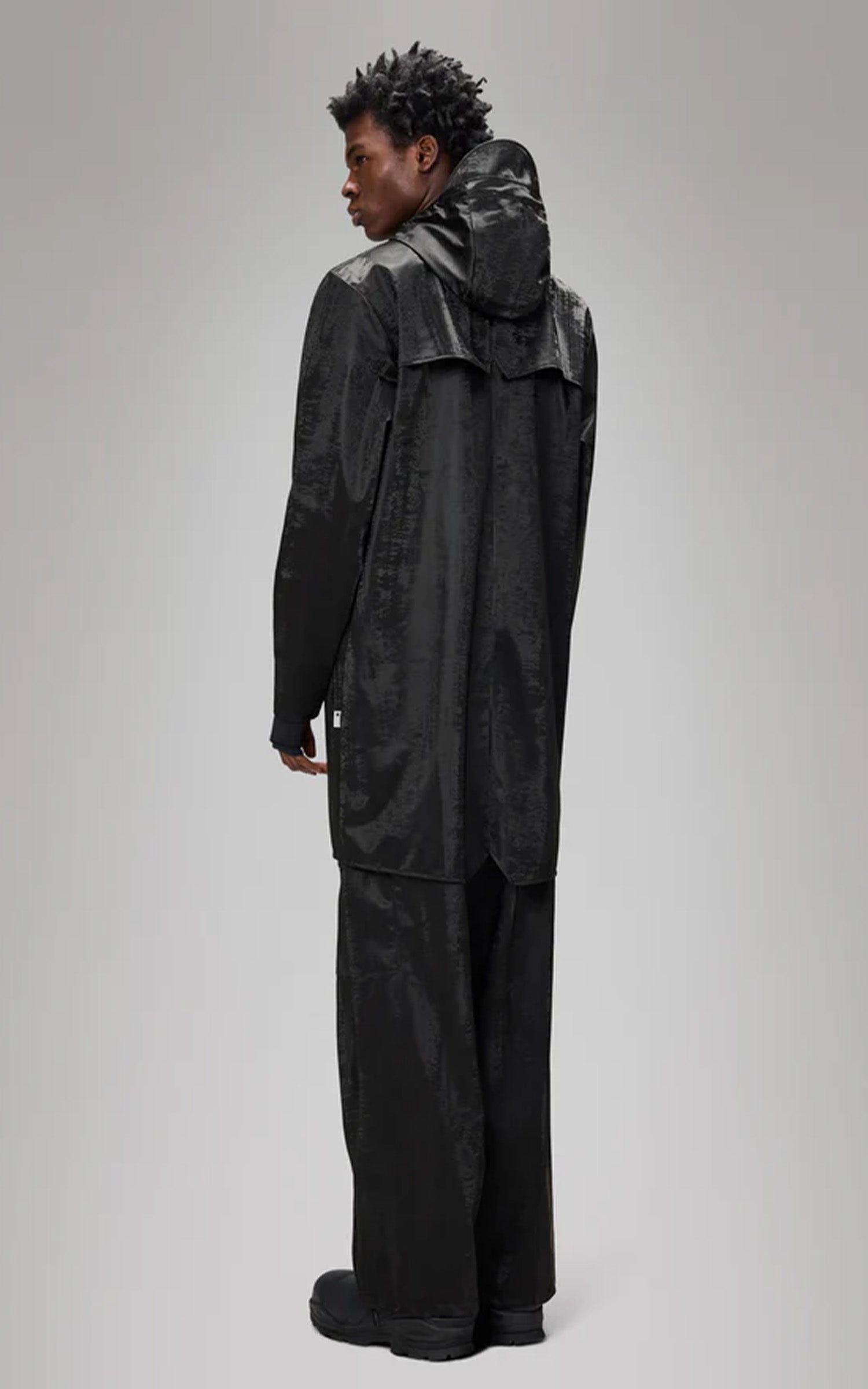 Imperméable Jacket 12020 mixte noir brillant