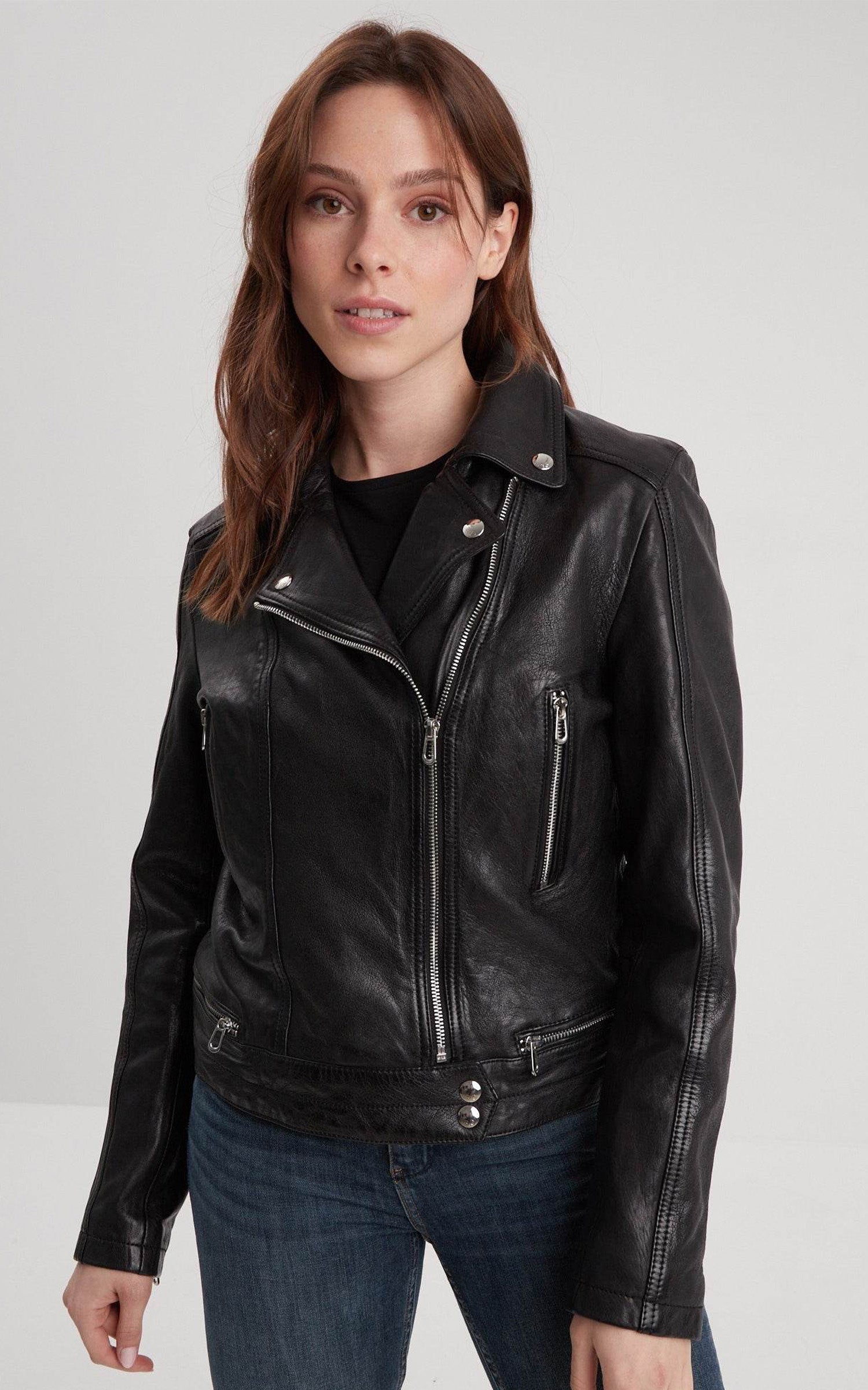 Perfecto cuir Lea noir 1