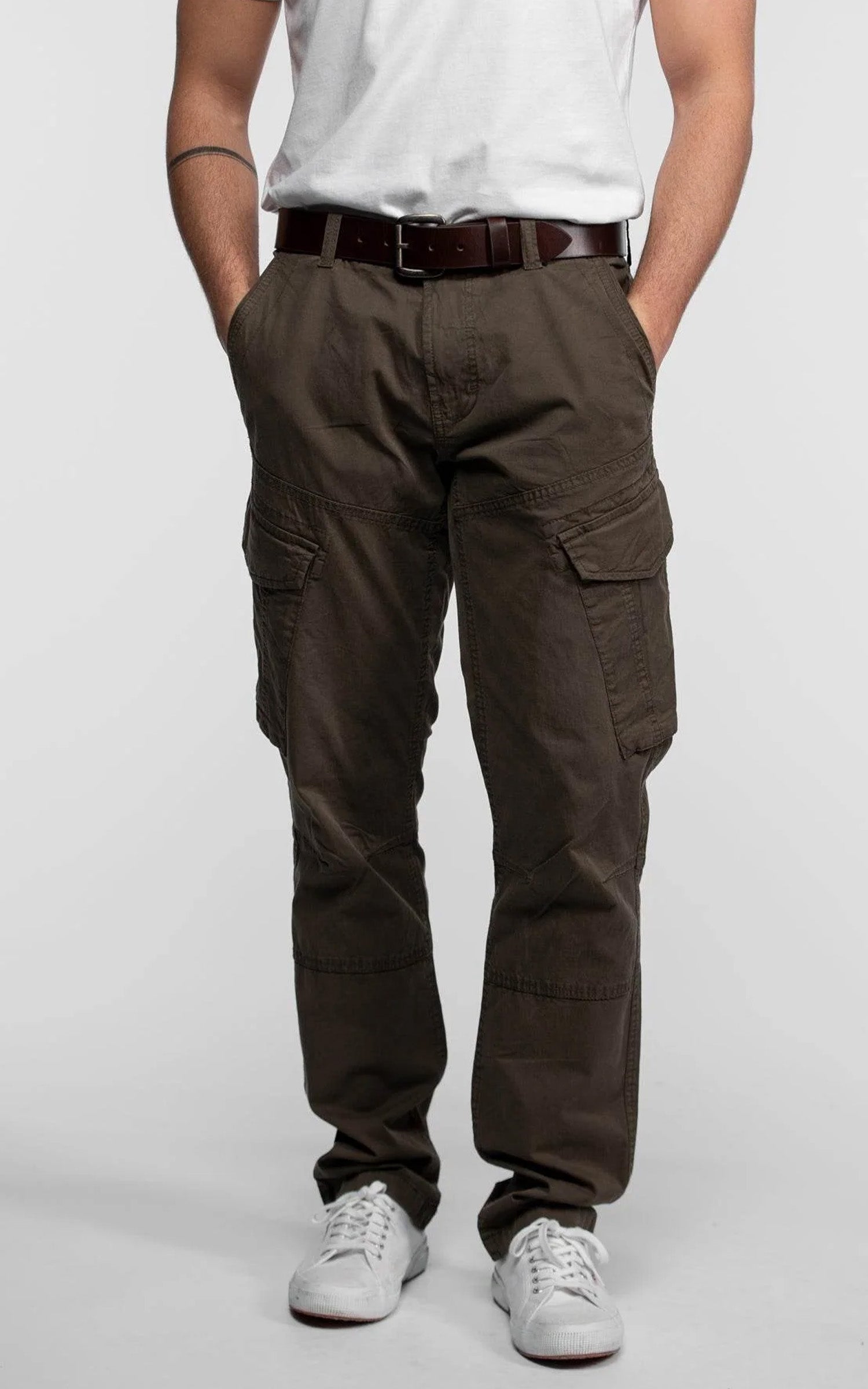 Pantalon cargo kaki 1
