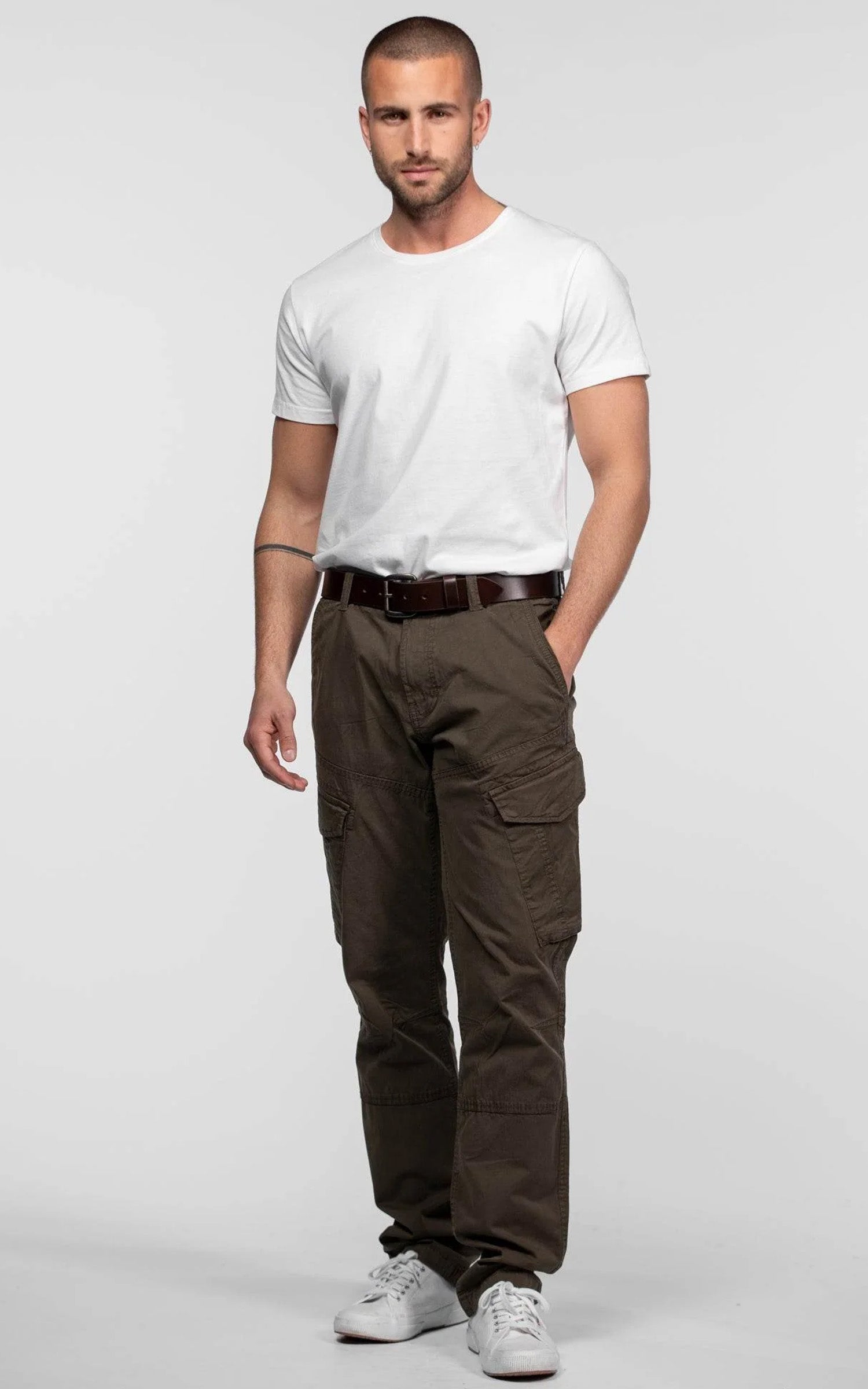 Pantalon cargo kaki