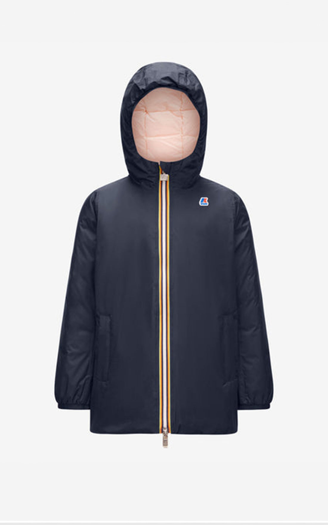 Parka réversible Sophie Thermo bleu marine - rose