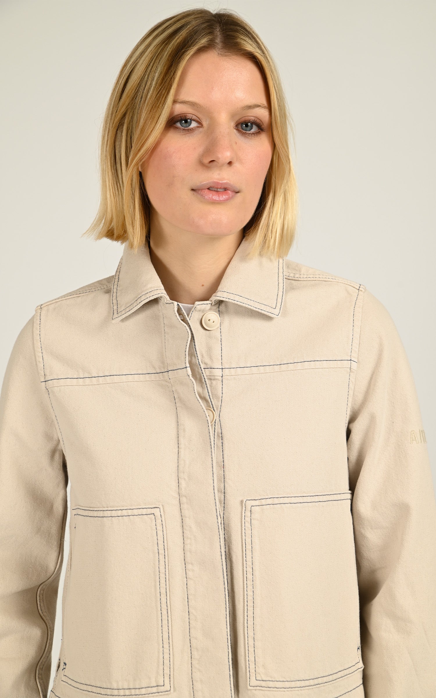 Beige work jacket 1