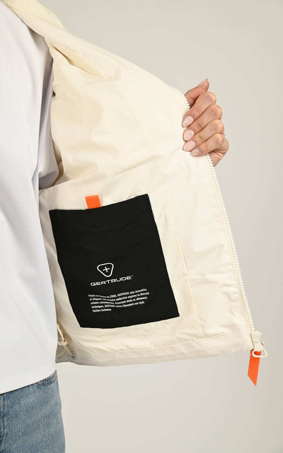 Veste coupe-vent Chimene crème