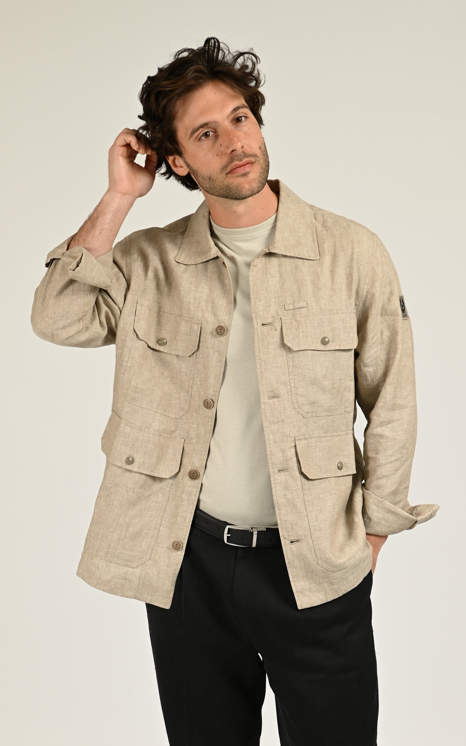 Veste en lin Forge beige 1