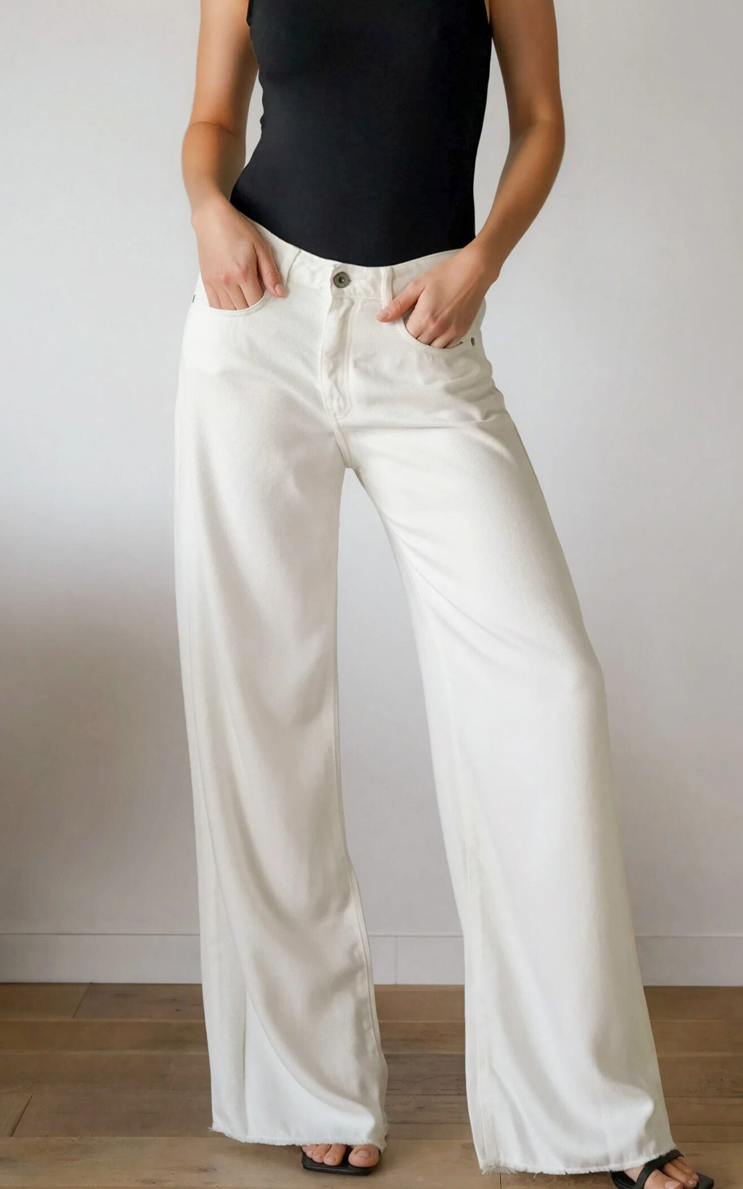 Jean wide leg Jude écru