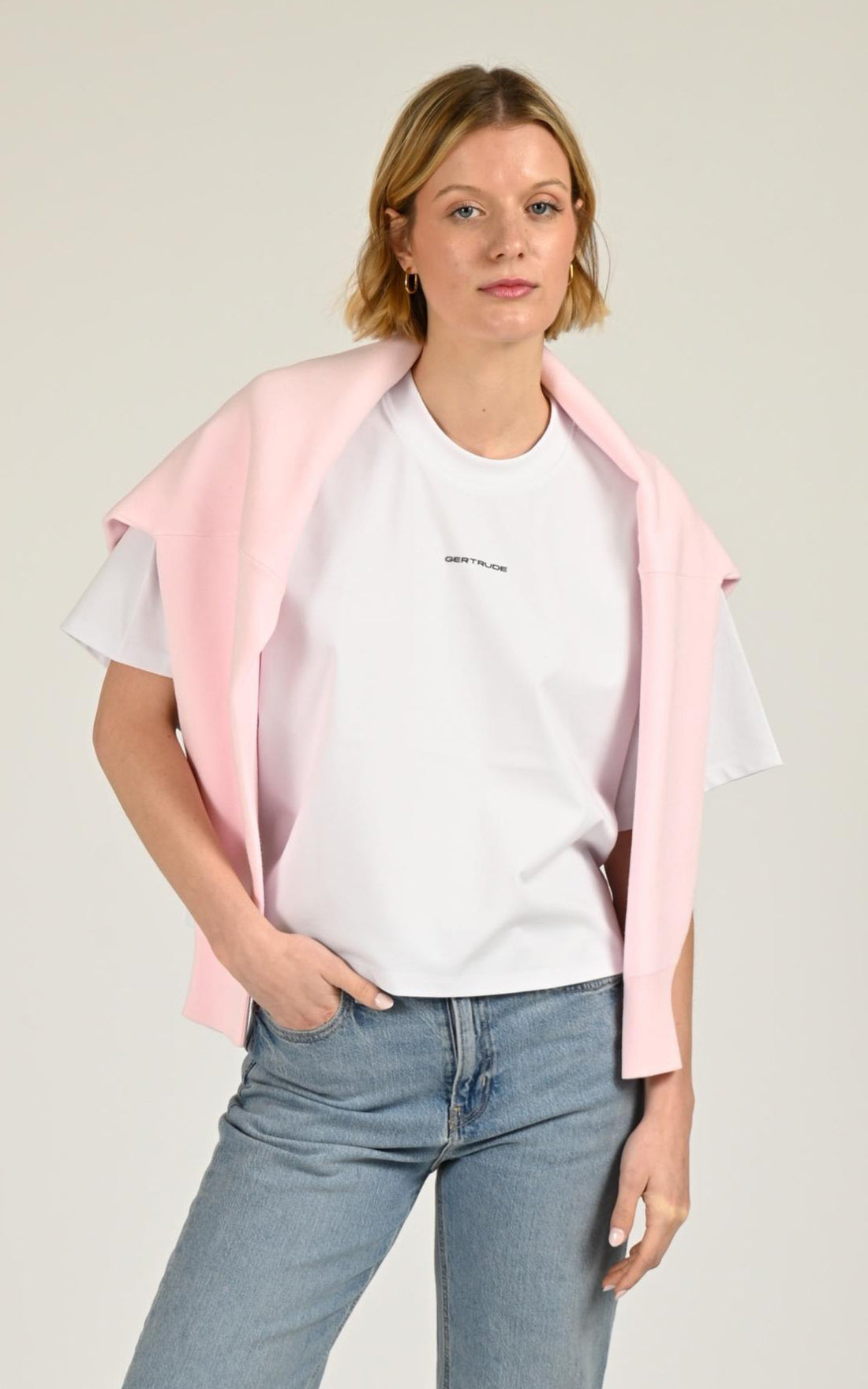 T-shirt ample Suzy blanc