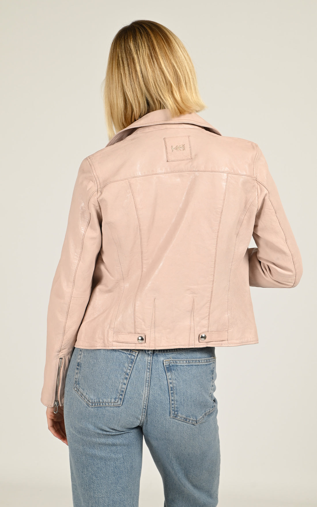 Perfecto cuir Anthea rose poudré