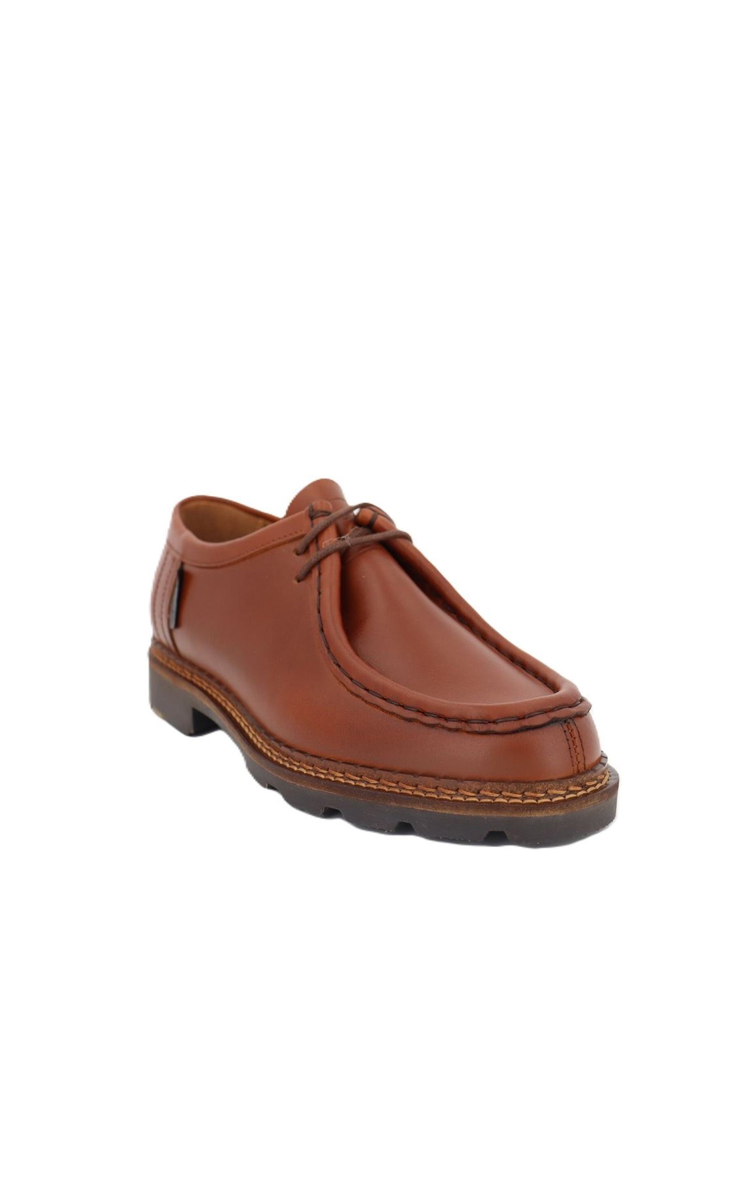 Brown Macha leather derbies 2
