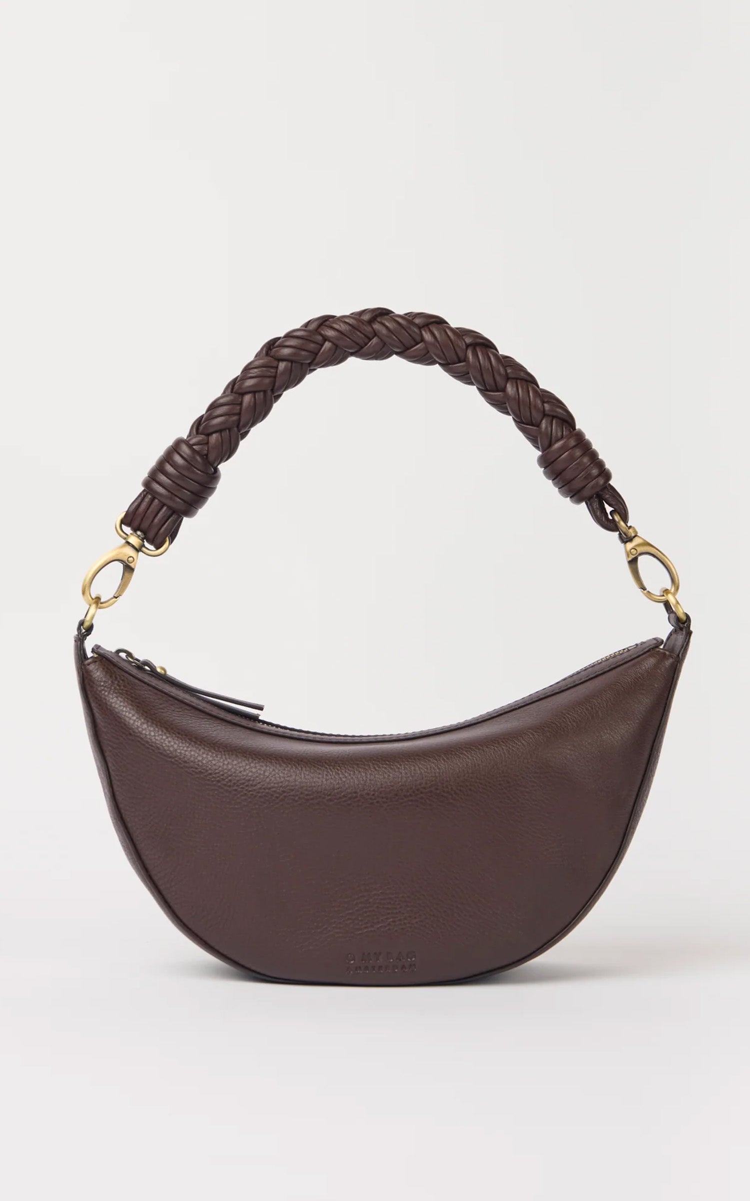Sac à main cuir Leo Twisted marron