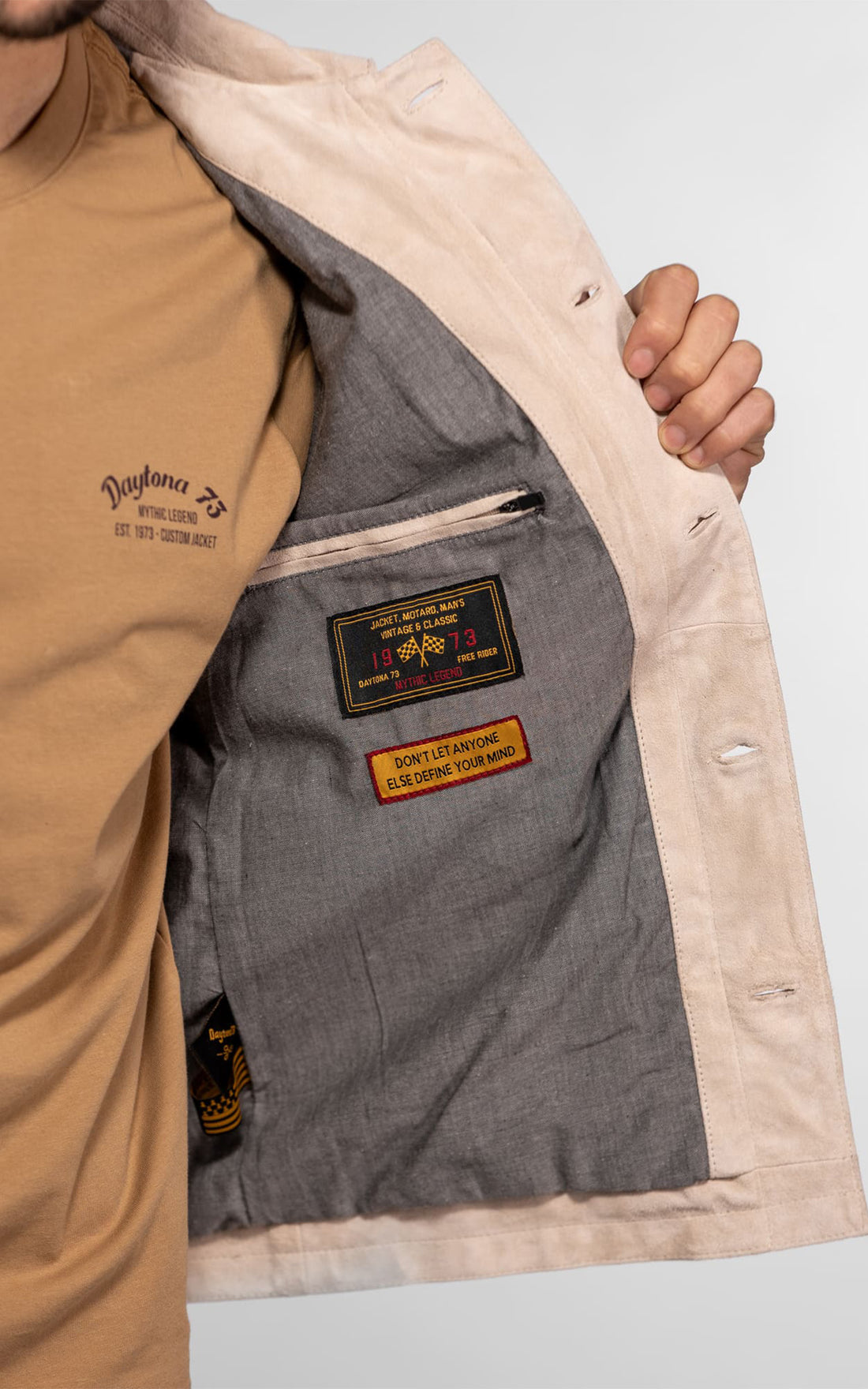 Windham beige suede jacket