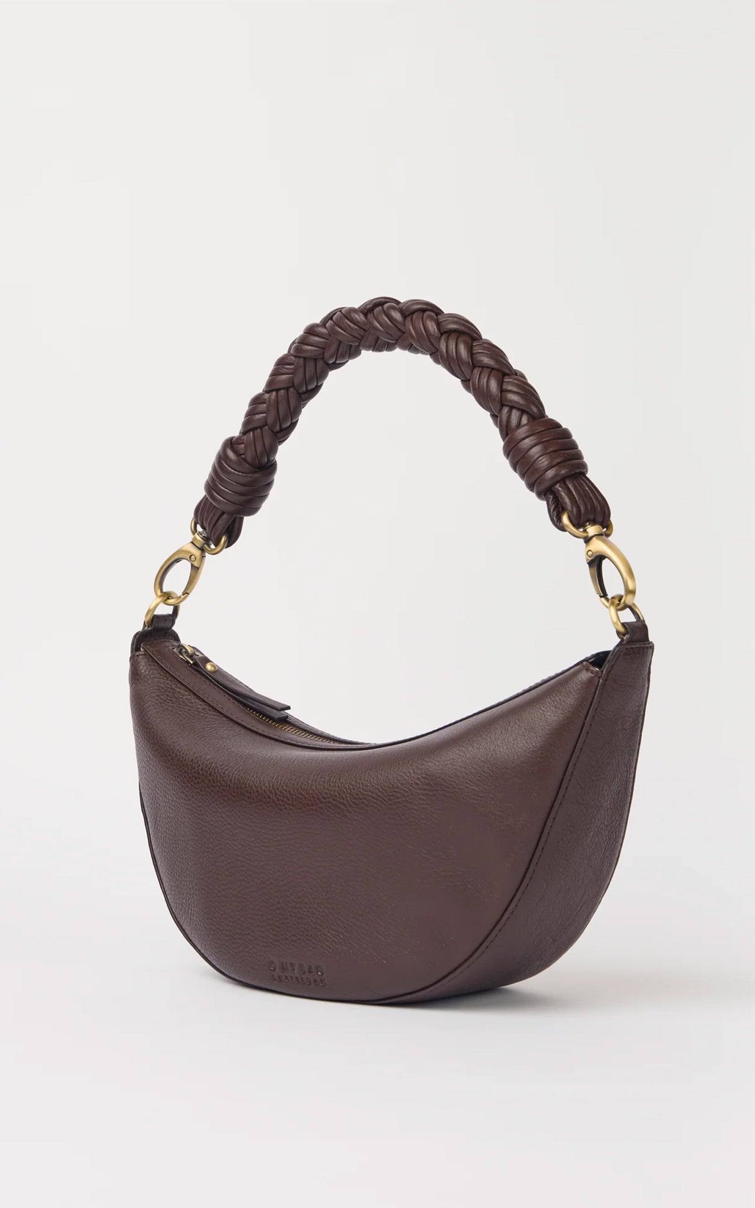 Sac à main cuir Leo Twisted marron 2
