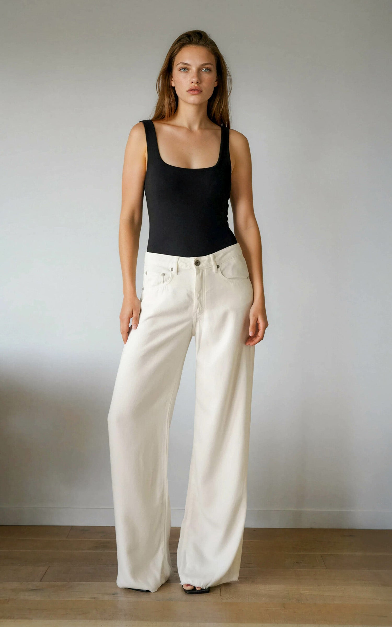 Jean wide leg Jude écru 2