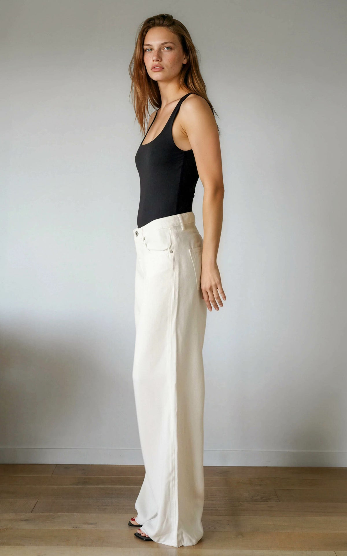 Jean wide leg Jude écru 3