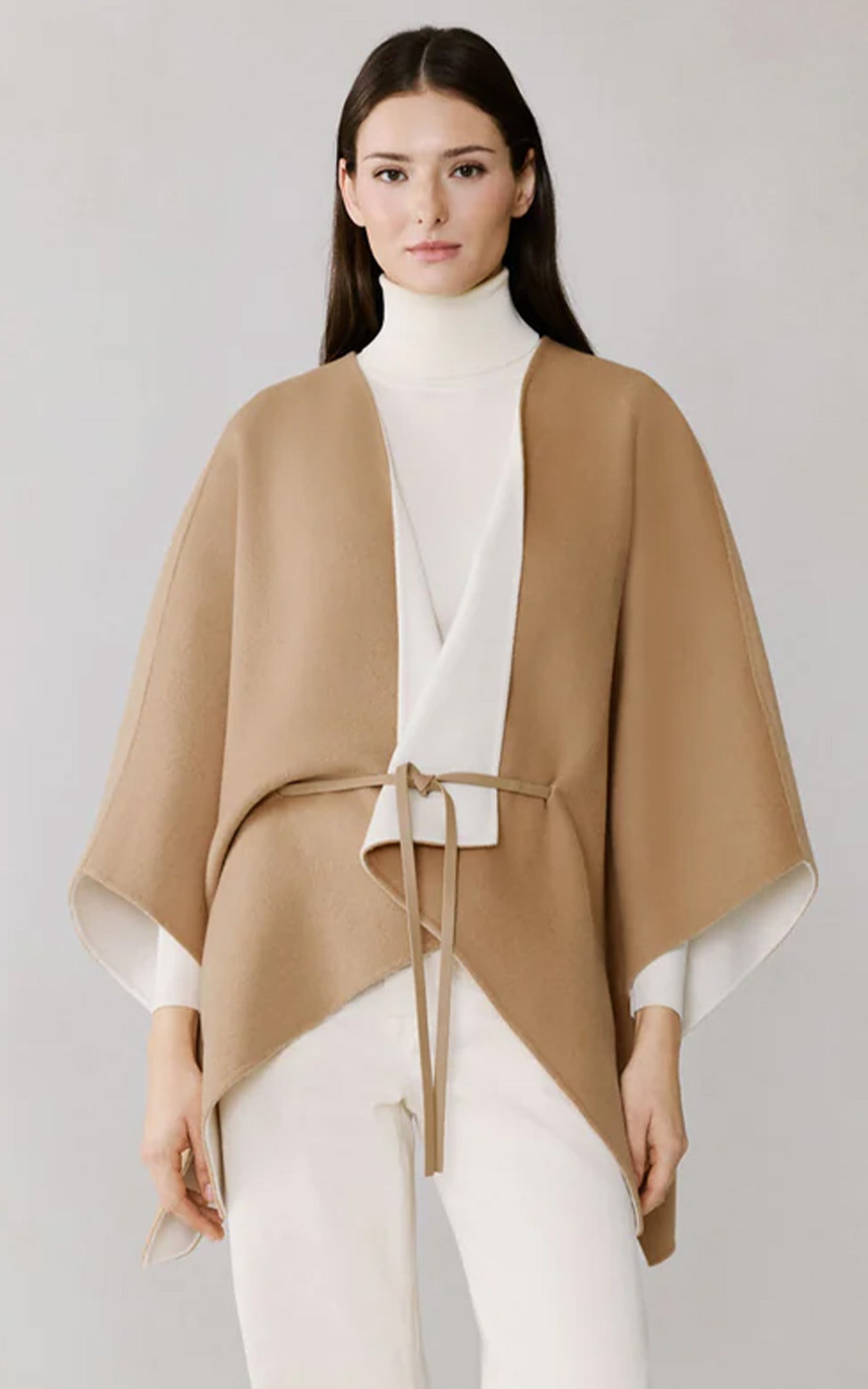 Cape laine double face Geneva beige 1