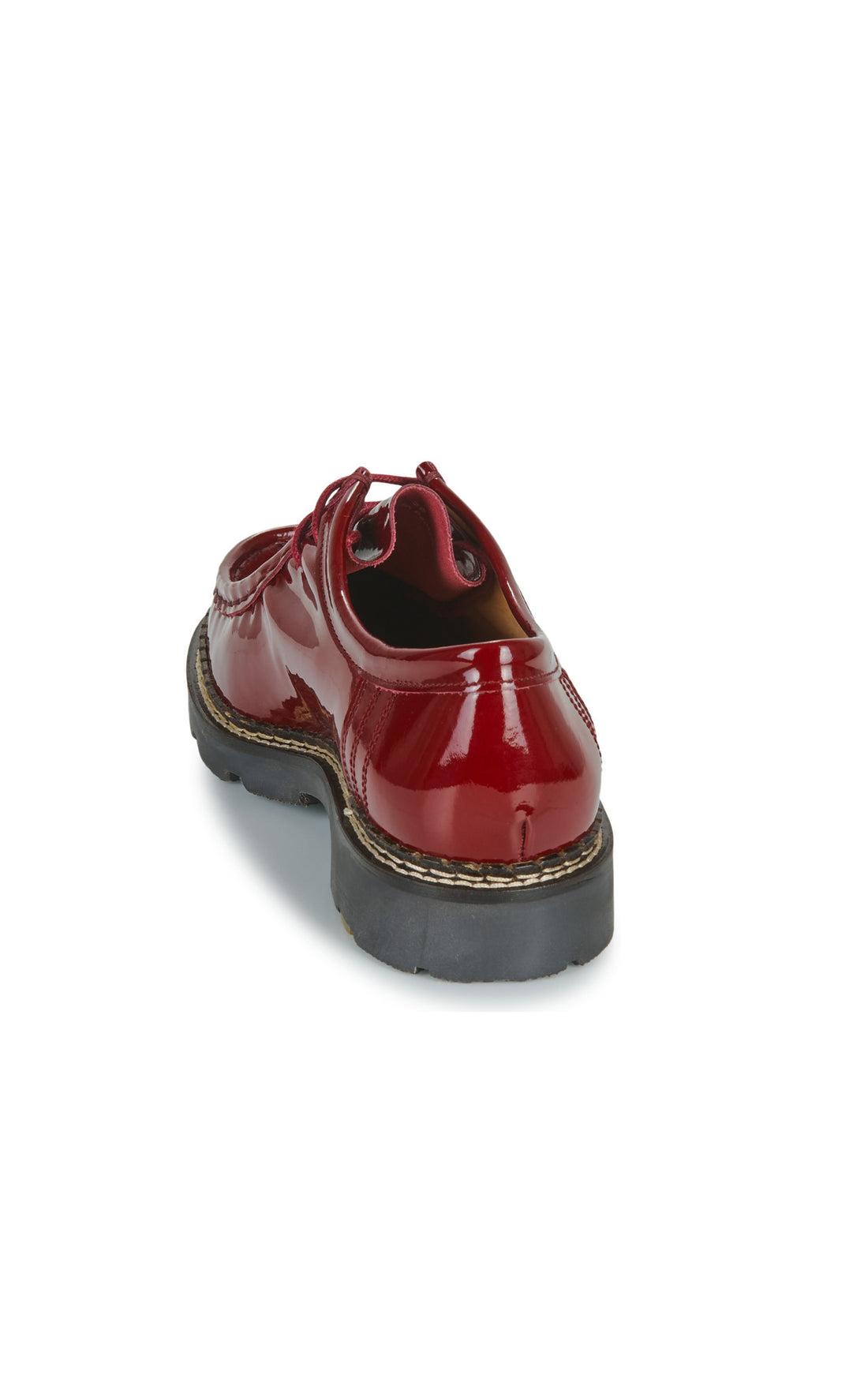 Derbies cuir verni Macha bordeaux