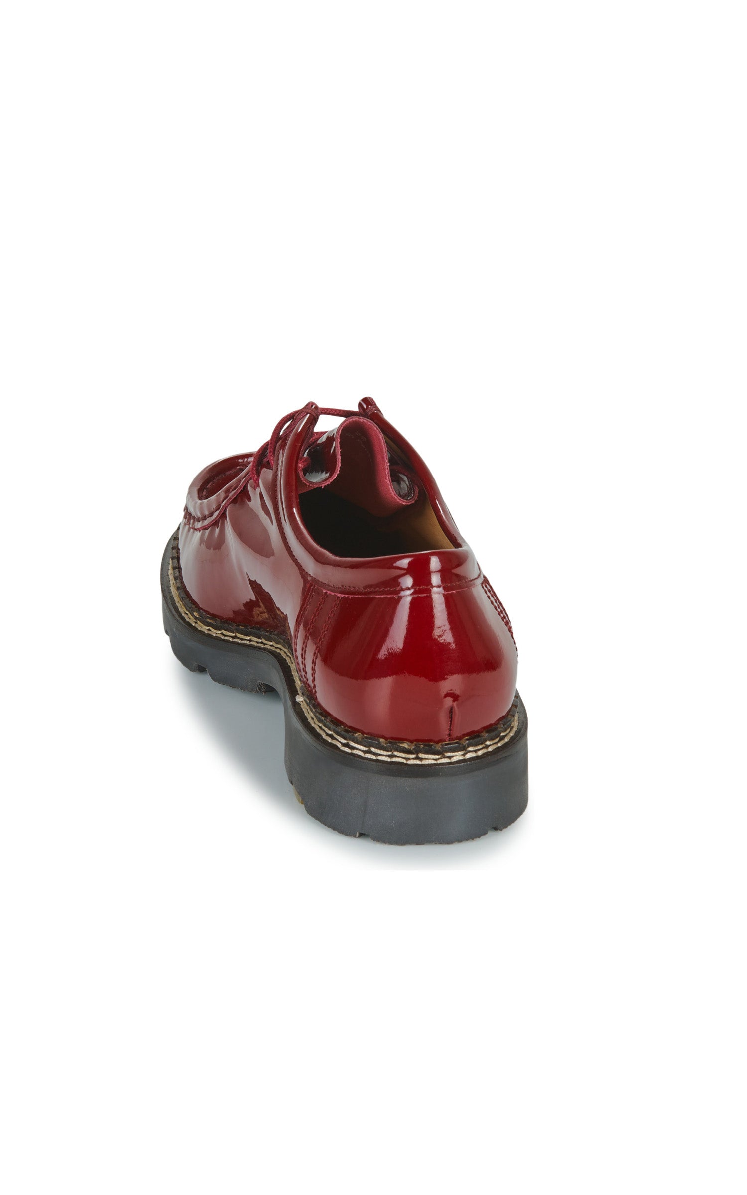 Zapatos Derby de piel charol burdeos Macha 5