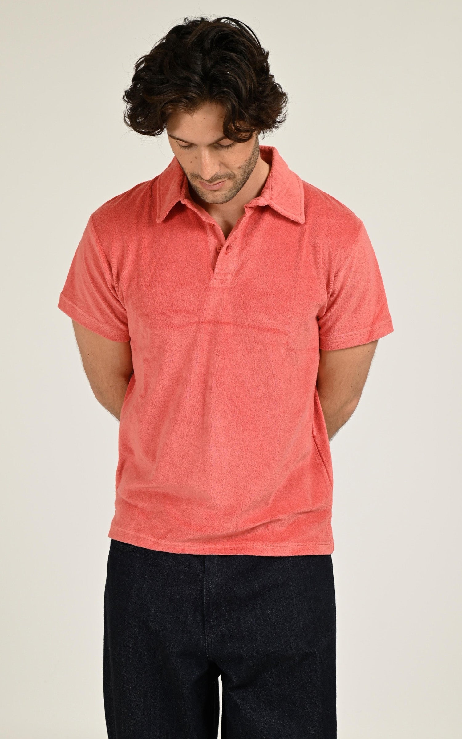 Polo éponge Brody orange