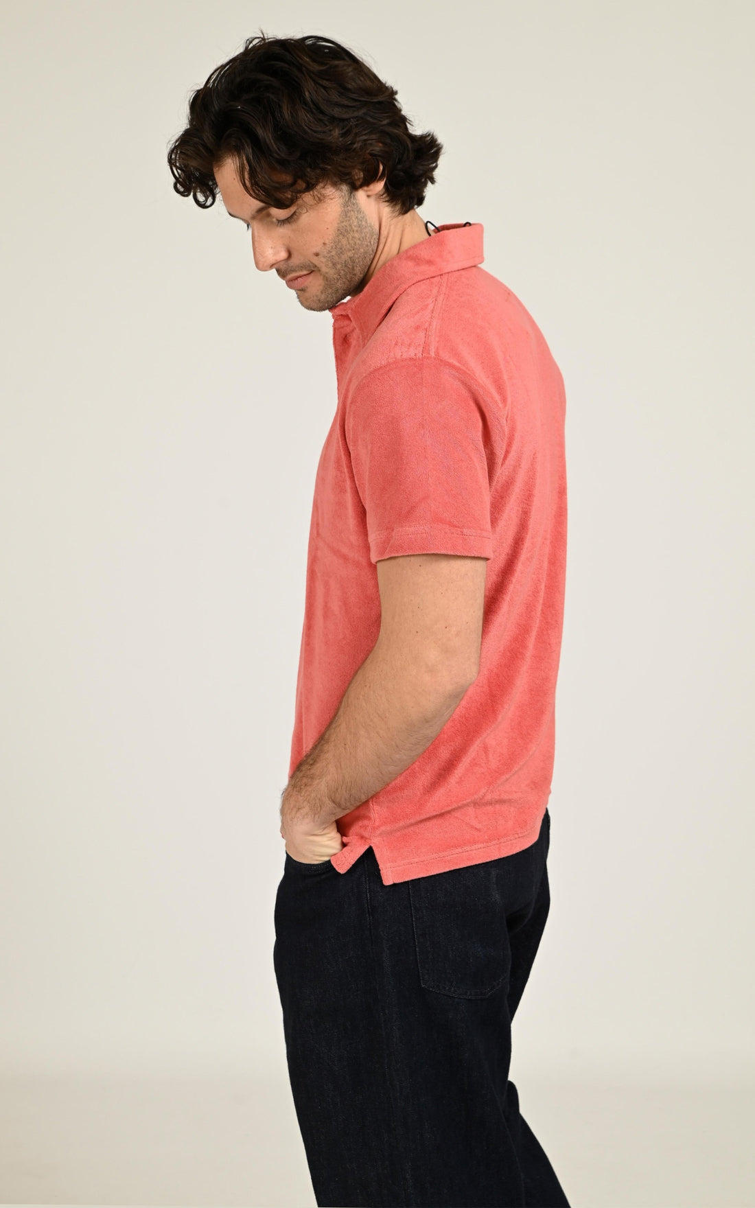 Polo éponge Brody orange