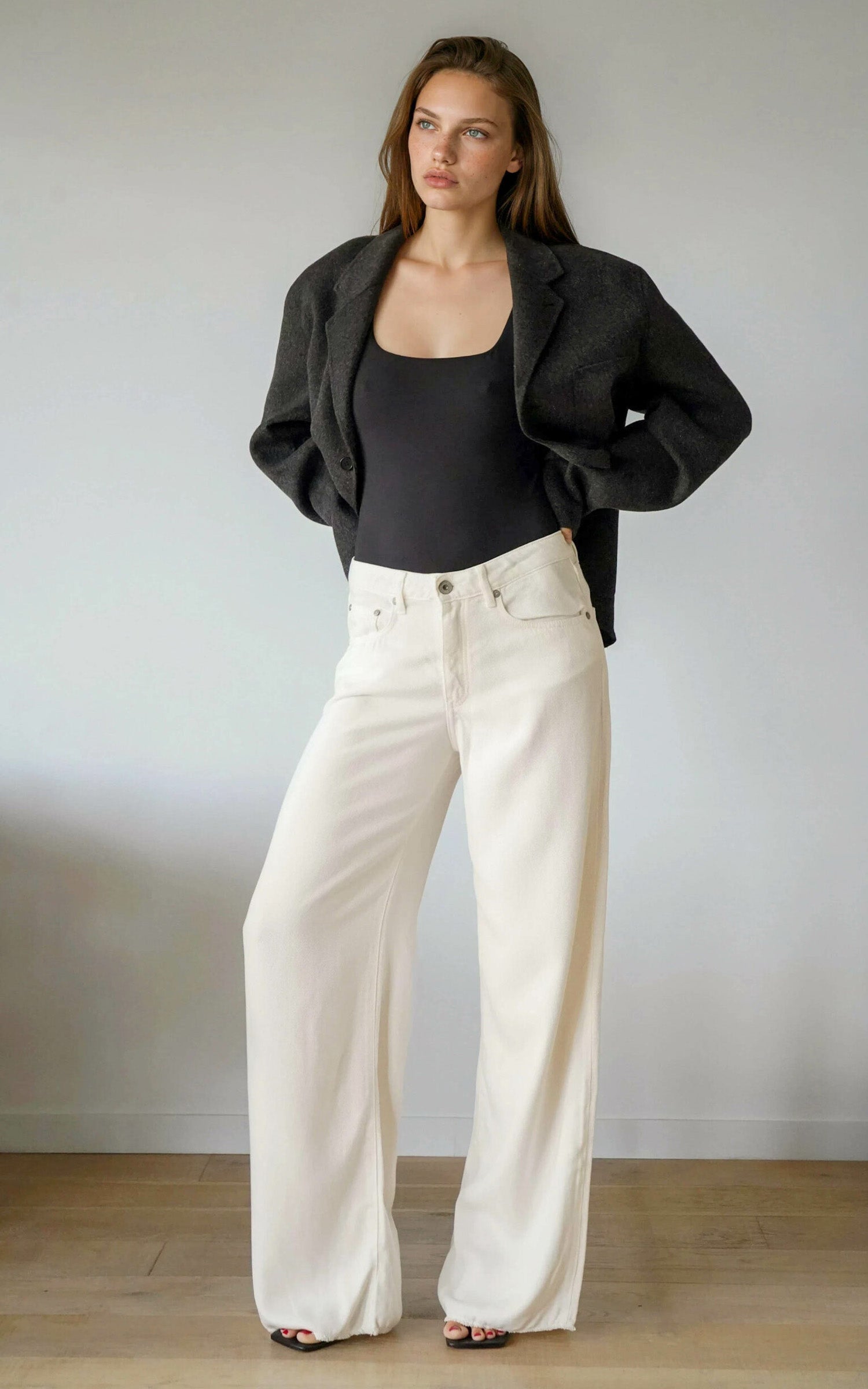 Jean wide leg Jude écru 5
