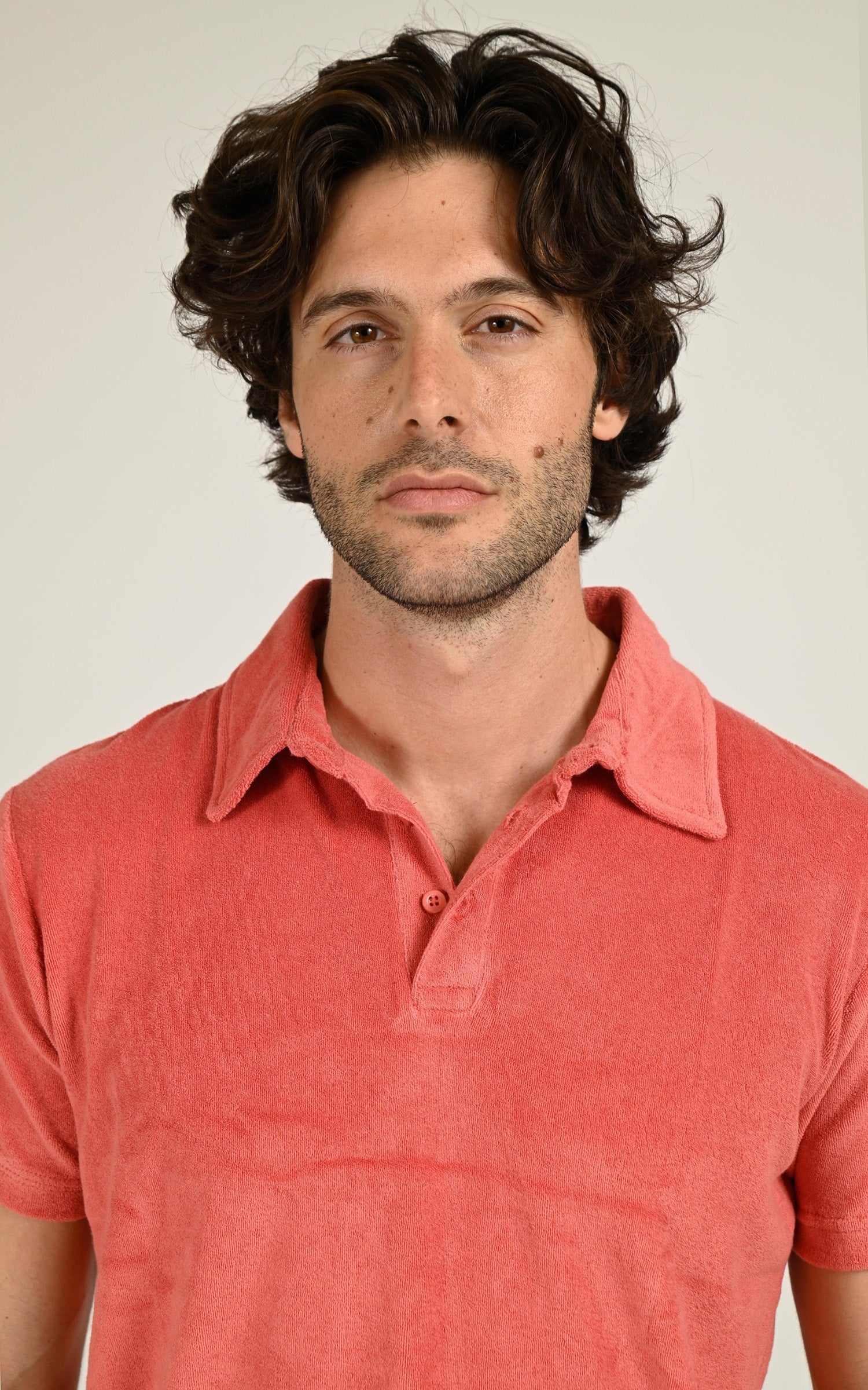 Polo éponge Brody orange 4