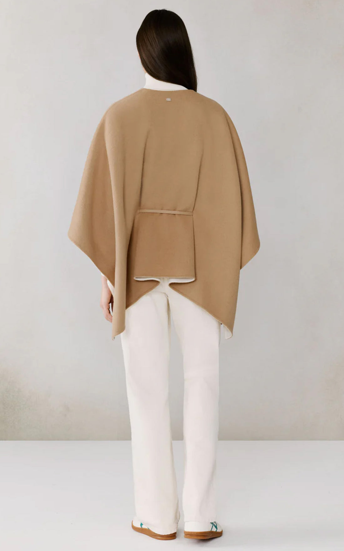 Cape laine double face Geneva beige