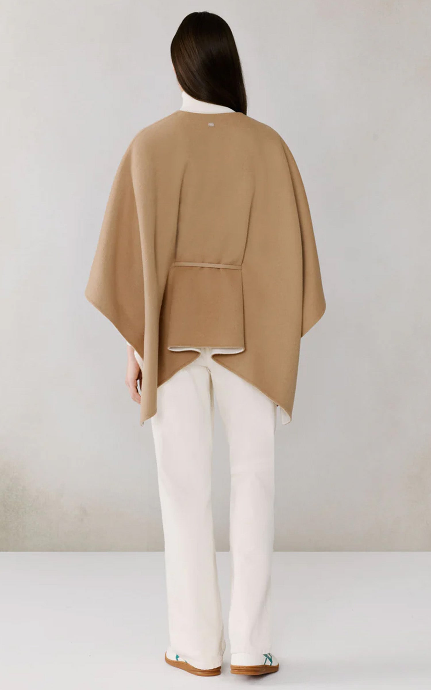 Cape laine double face Geneva beige