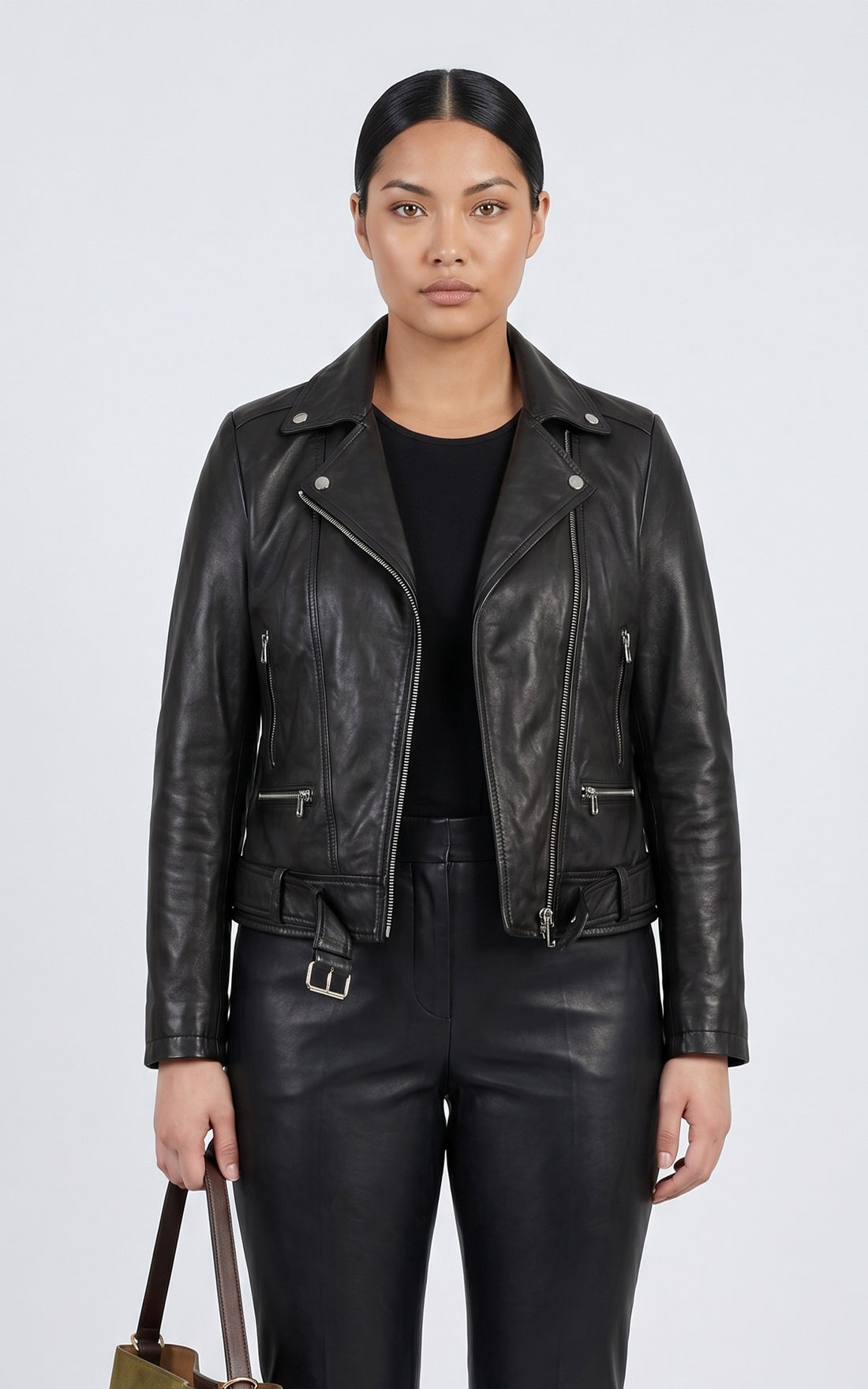 Perfecto cuir Sana curve noir