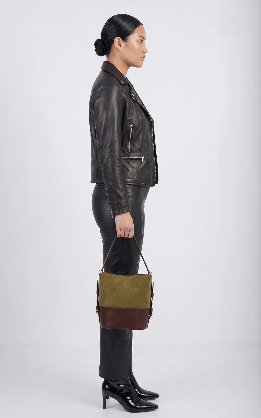 Perfecto cuir Sana curve noir 2