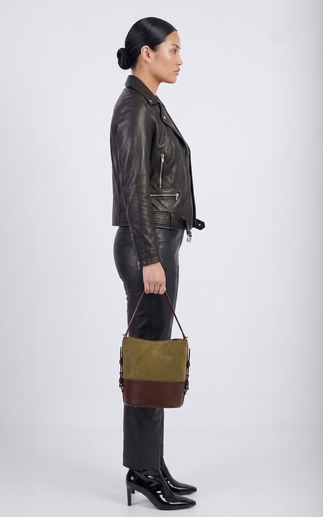 Perfecto cuir Sana curve noir