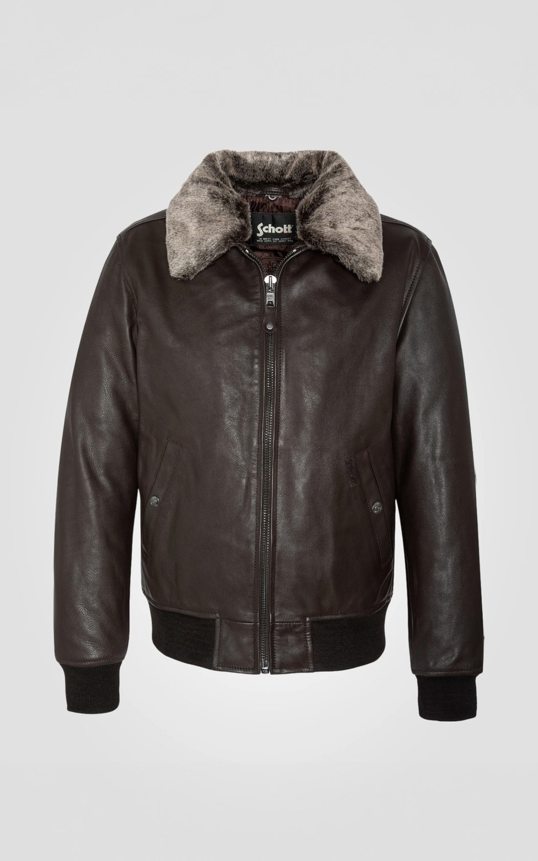 Blouson pilote cuir LC930D marron