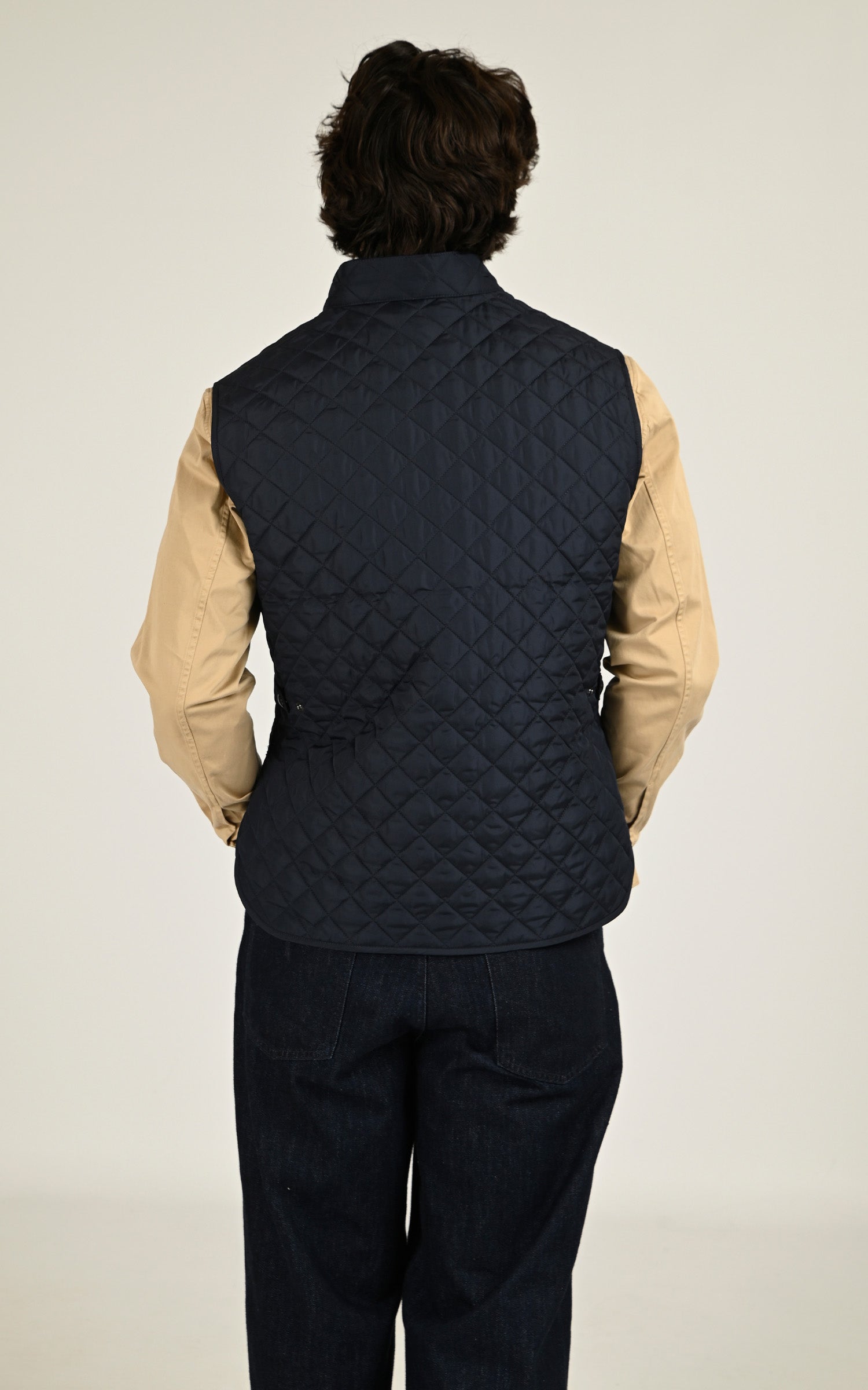 Navy Blue Icon Quilted Vest 3