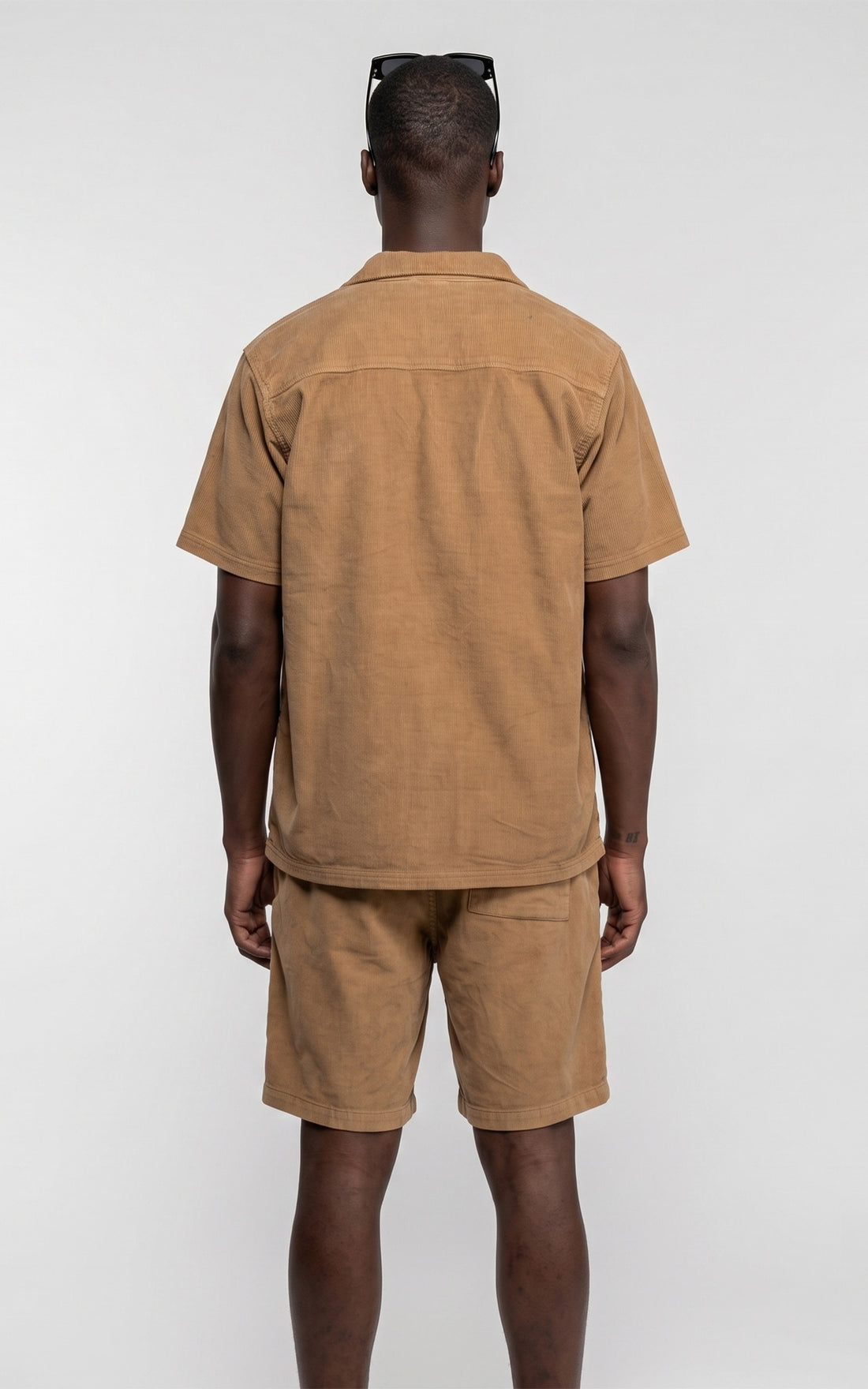 Chemise worker velours Citrus beige