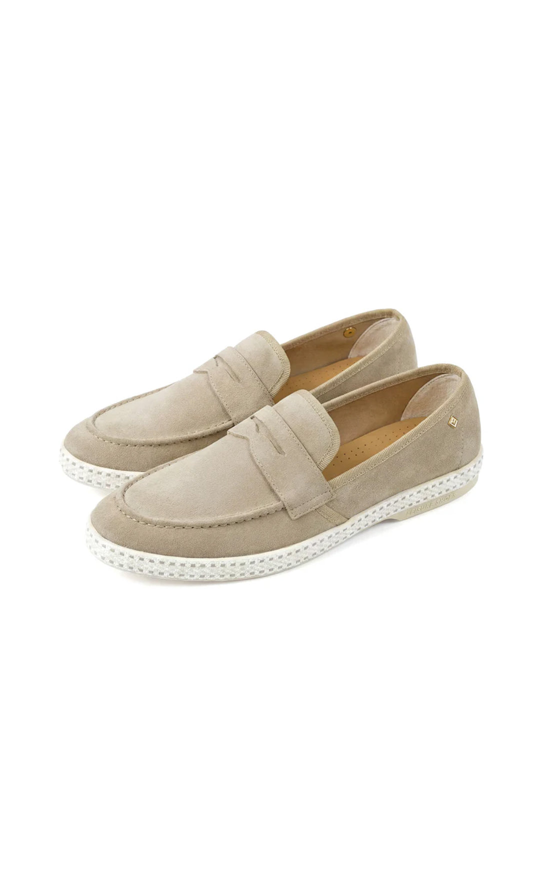 Mocasines de ante beis