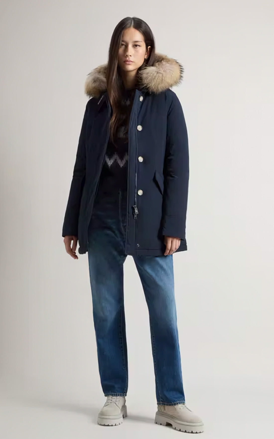 Parka Luxury Artic bleu