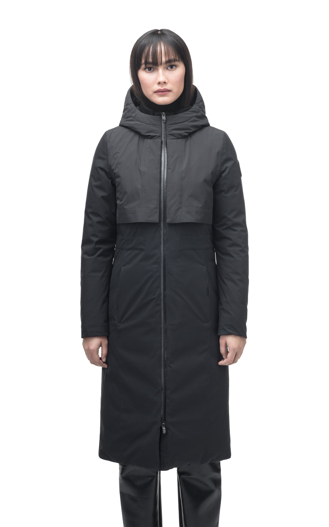 Parka longue Iris noir