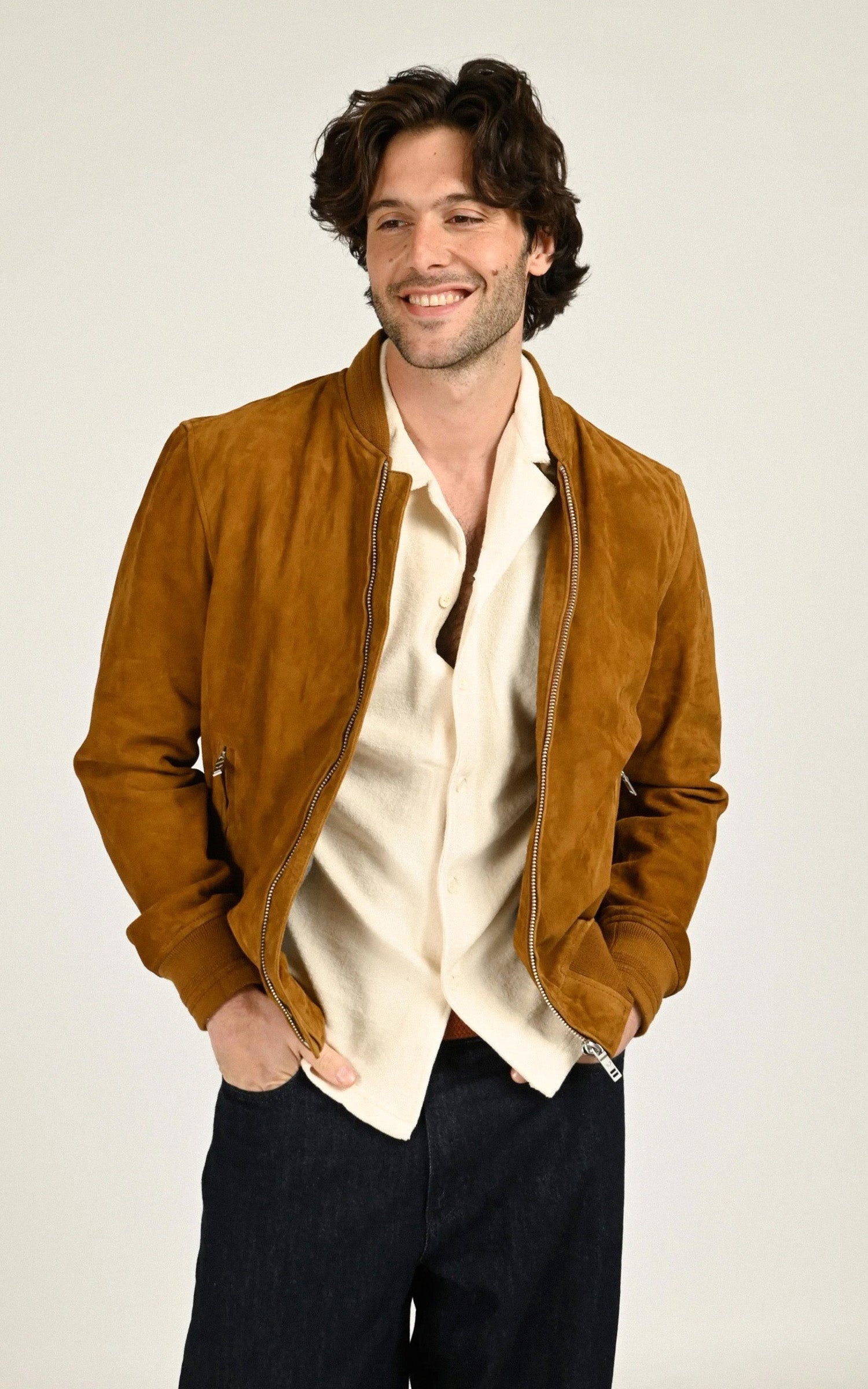 Teddy en daim Gila cognac 1