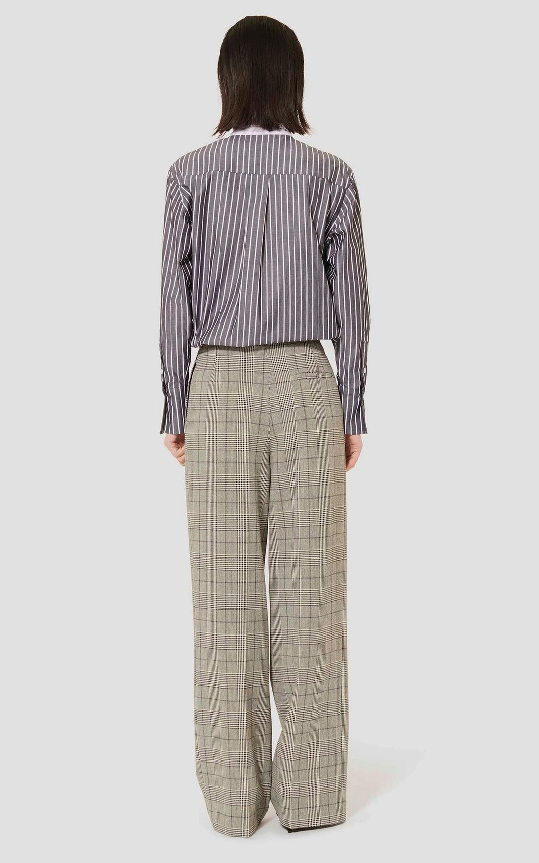 Black Parigi Plaid Trousers
