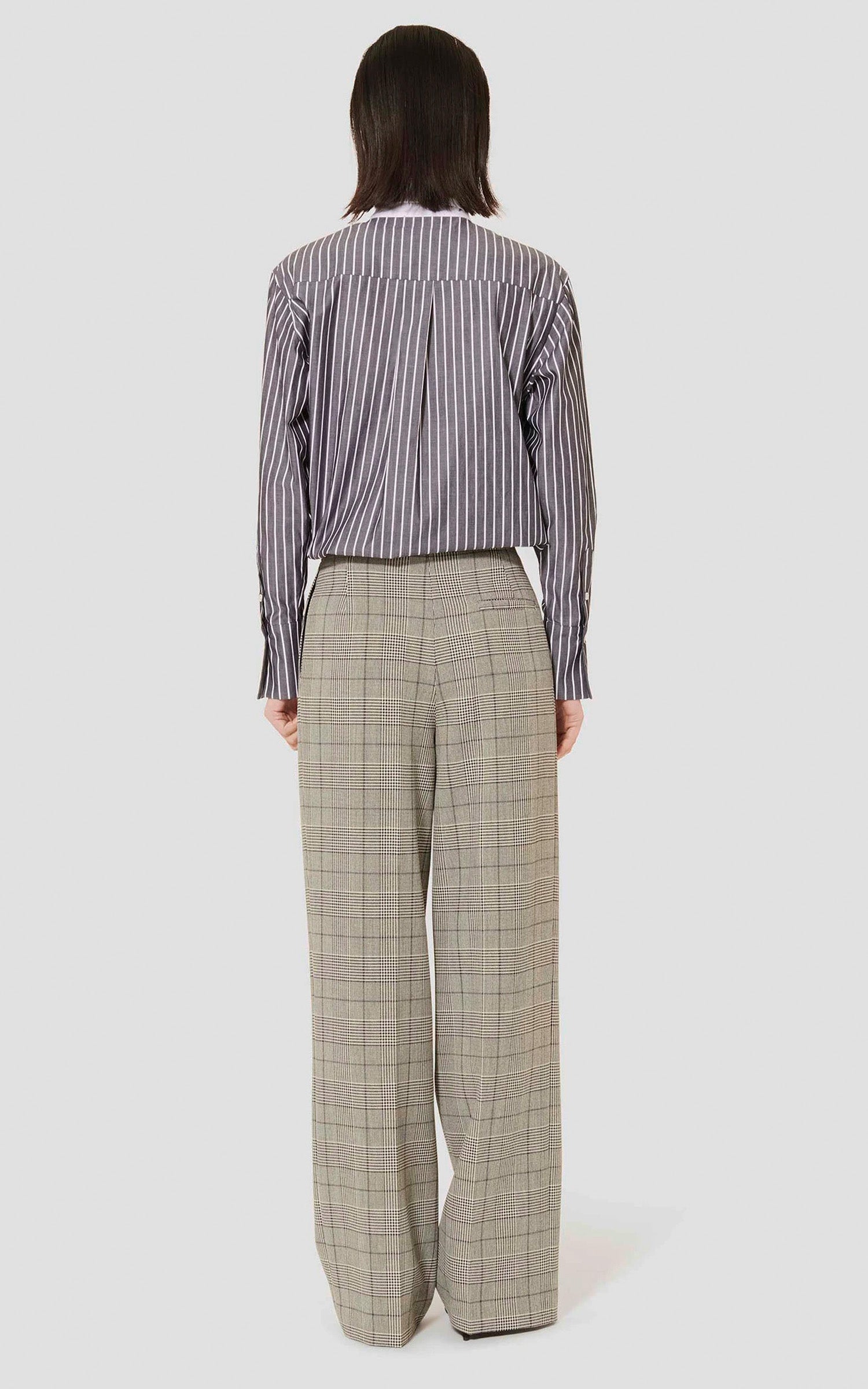 Black Parigi Plaid Trousers