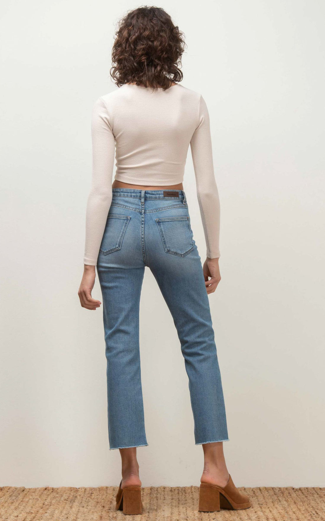 Salome straight-leg blue jeans