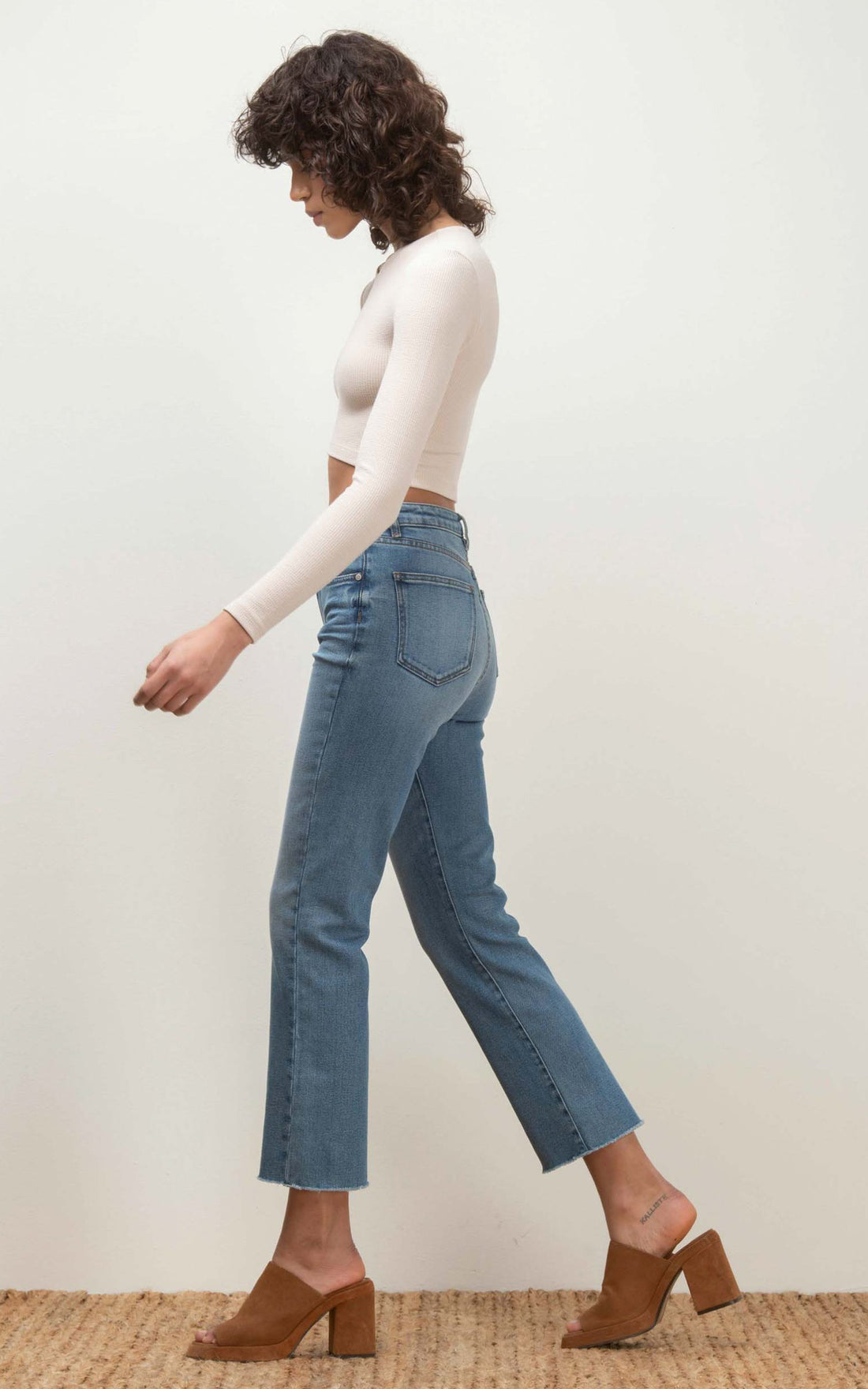 Salome straight-leg blue jeans