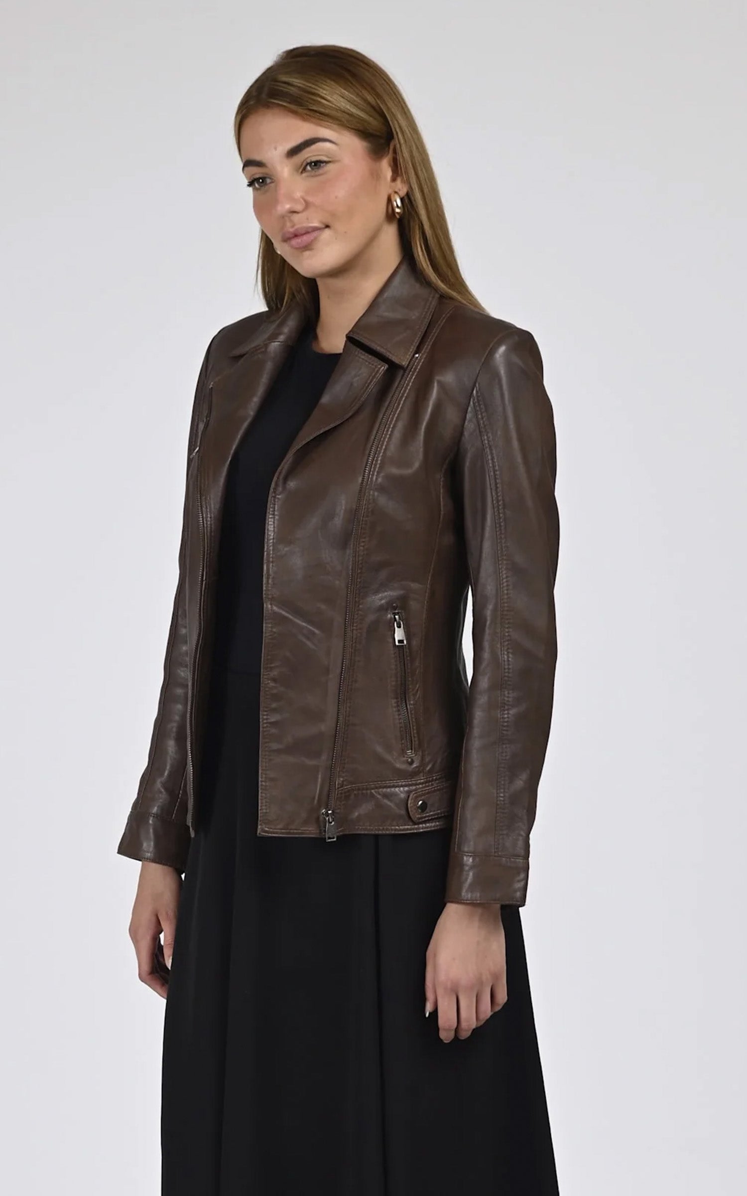 Perfecto Janni cuir marron 3