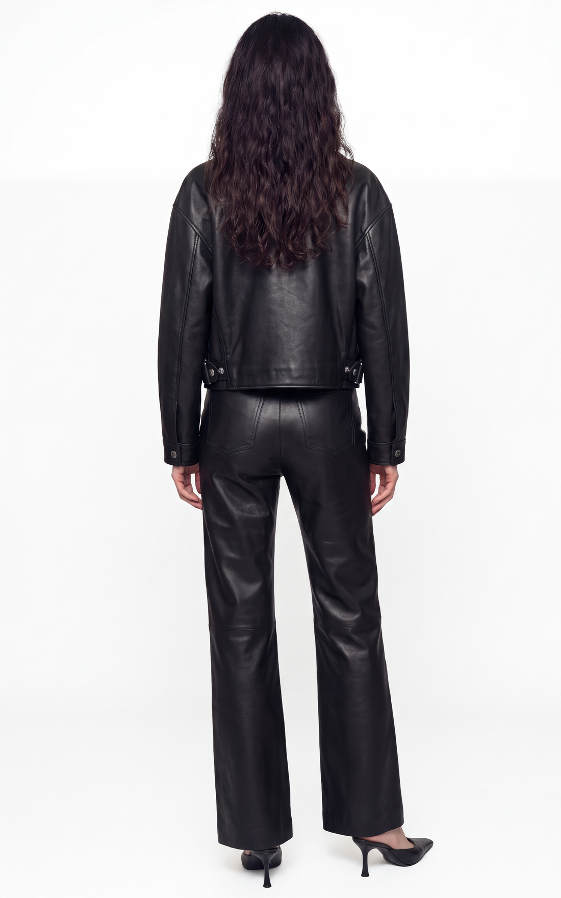 Blouson pilote cuir LCWDELIA noir