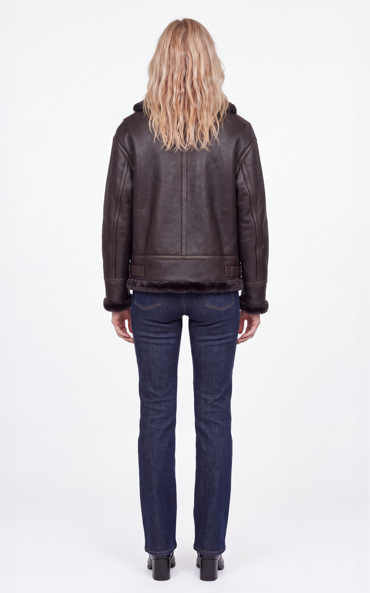 Bombardier cuir Justine marron