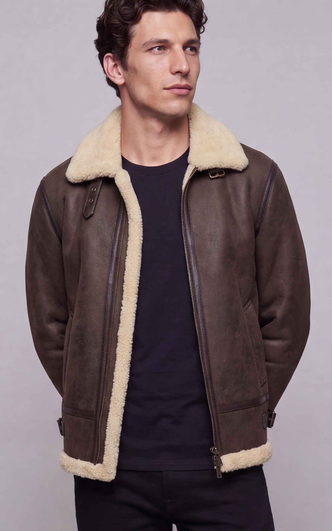 Bombardier cuir Joost marron