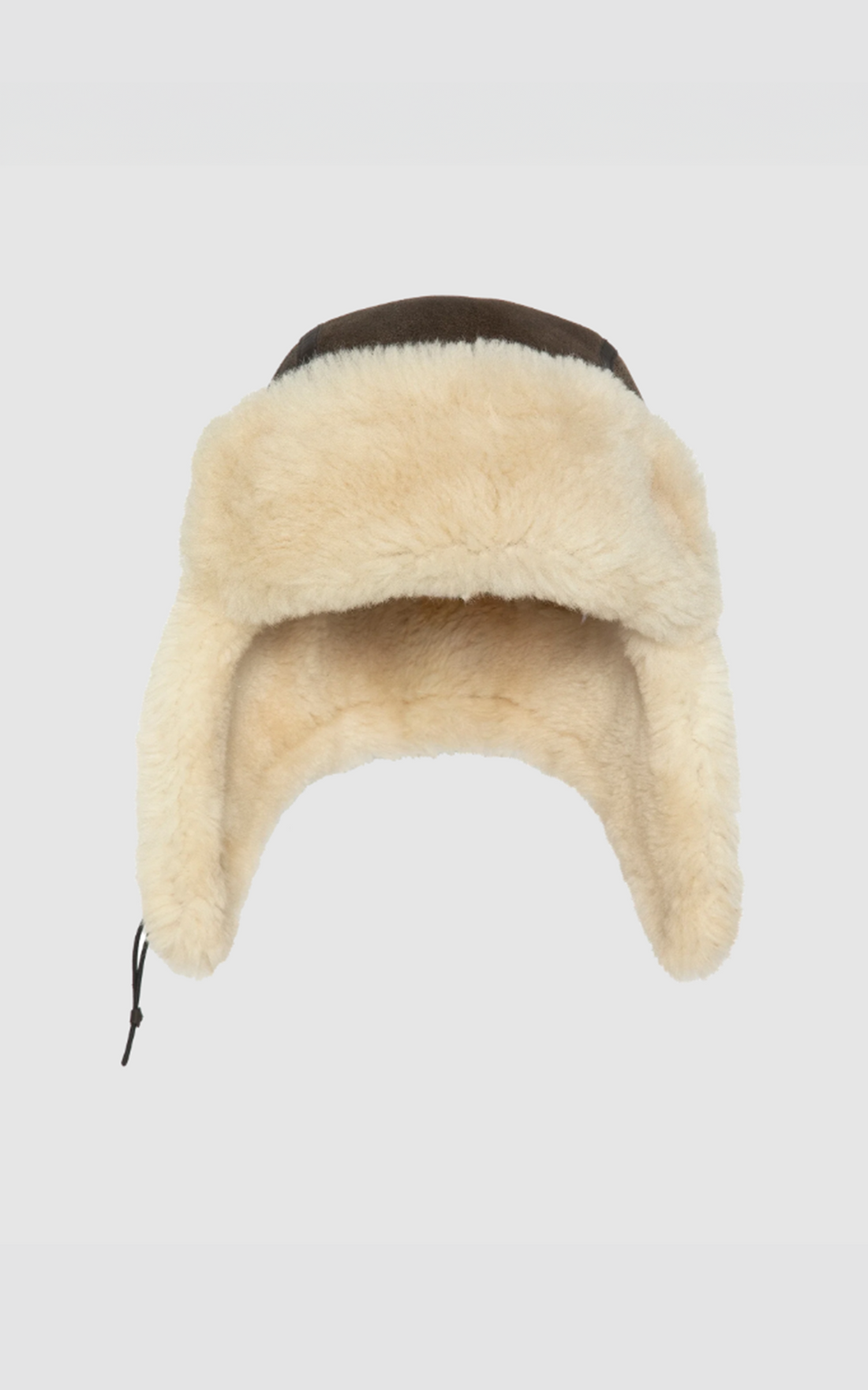 Chapka mouton double face marron
