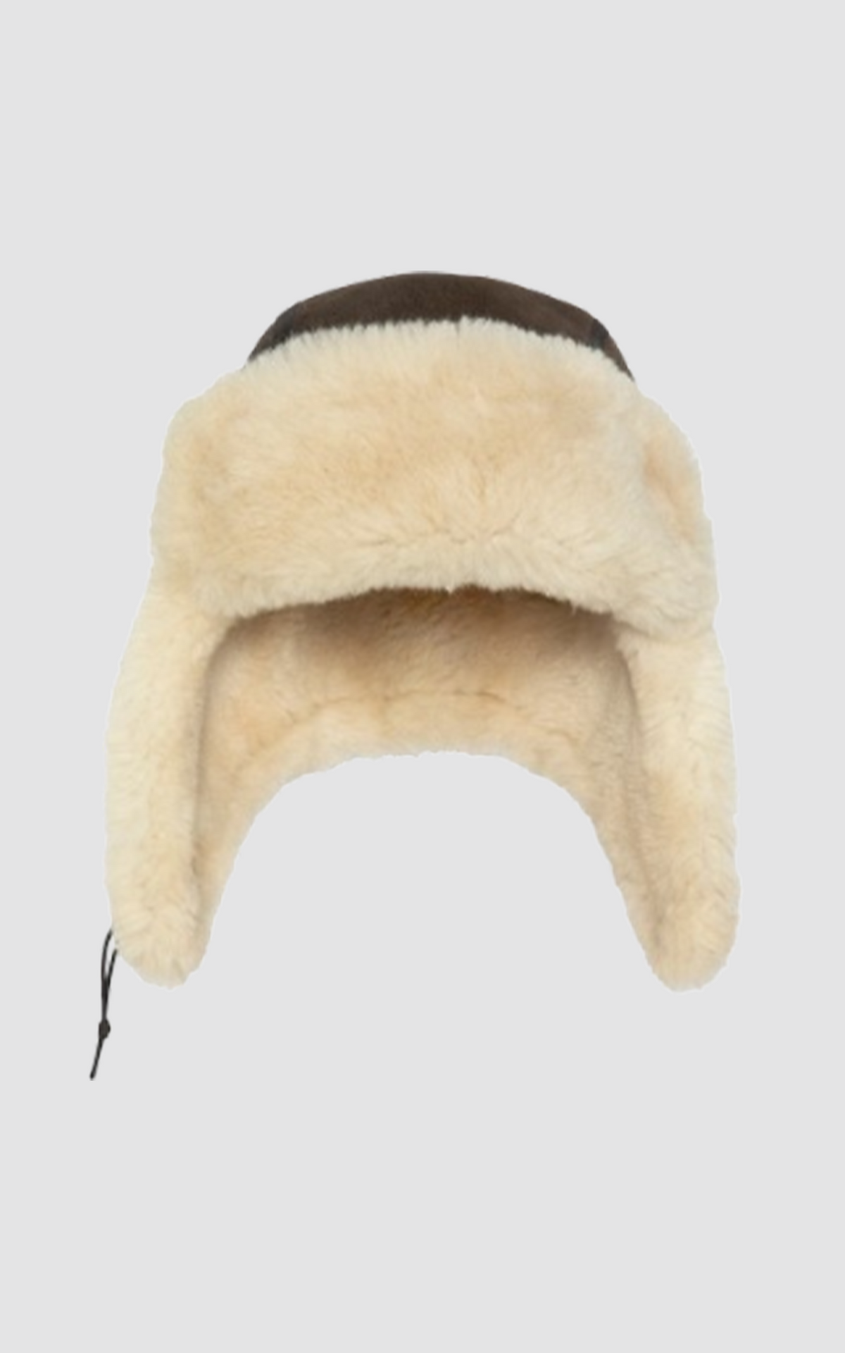Chapka mouton double face marron