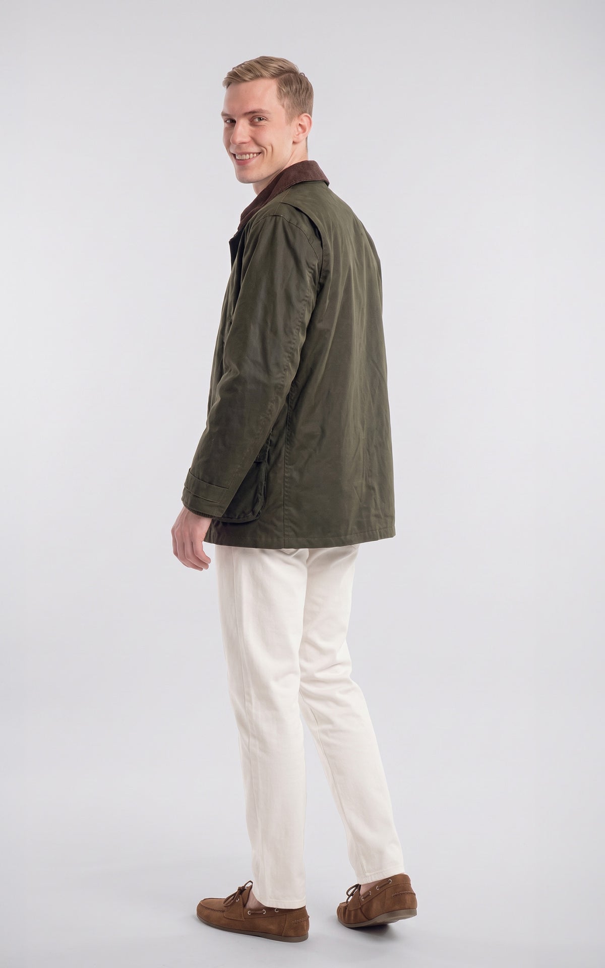 Veste cirée Beckley kaki 4